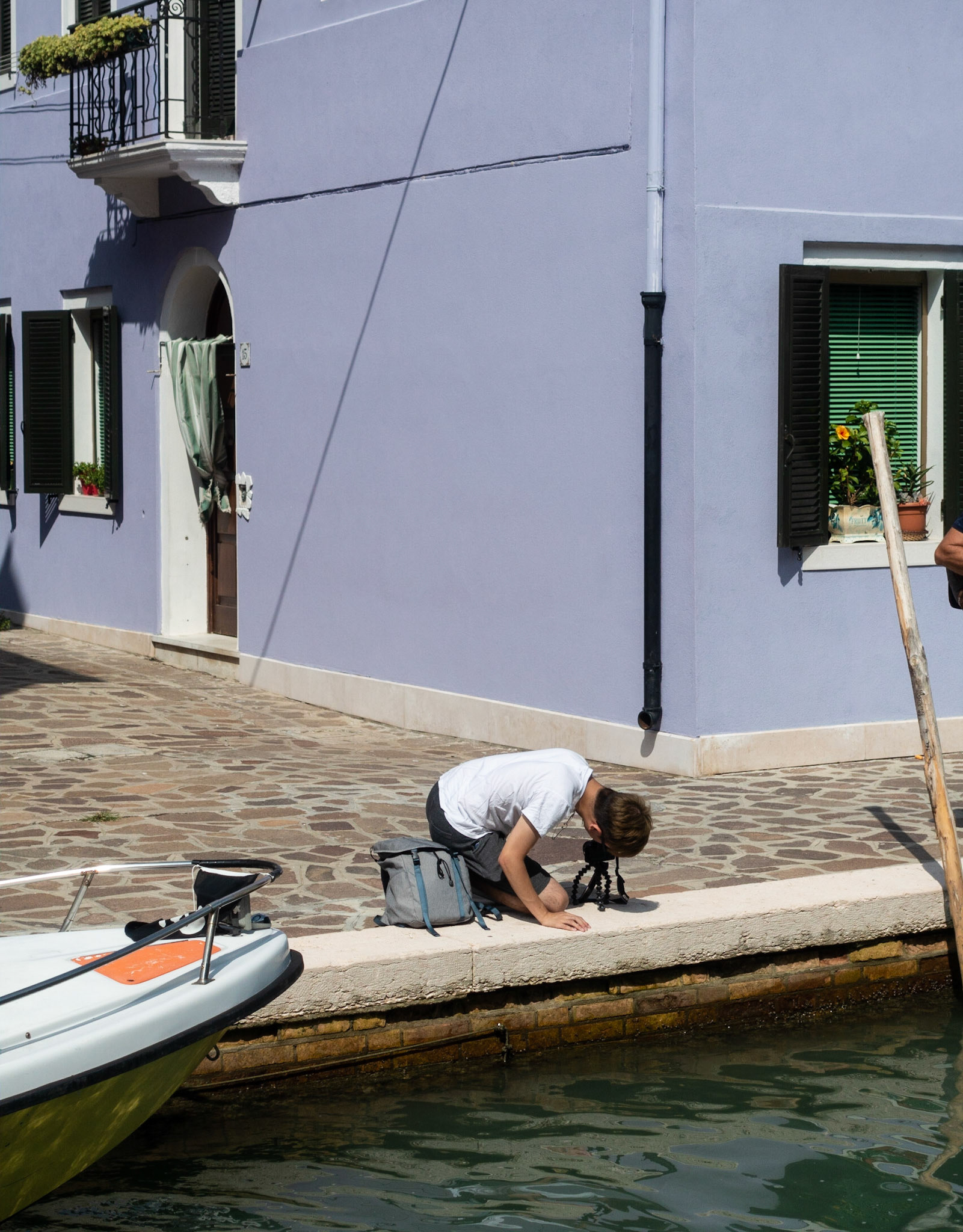 Photographer at work, Burano, 2019