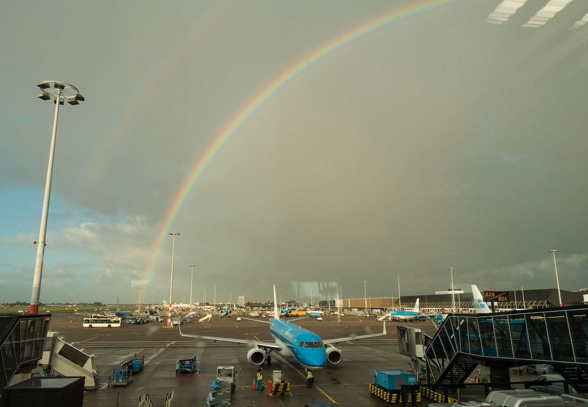 Rainbow, Schipol Airport, Amsterdam, 2017