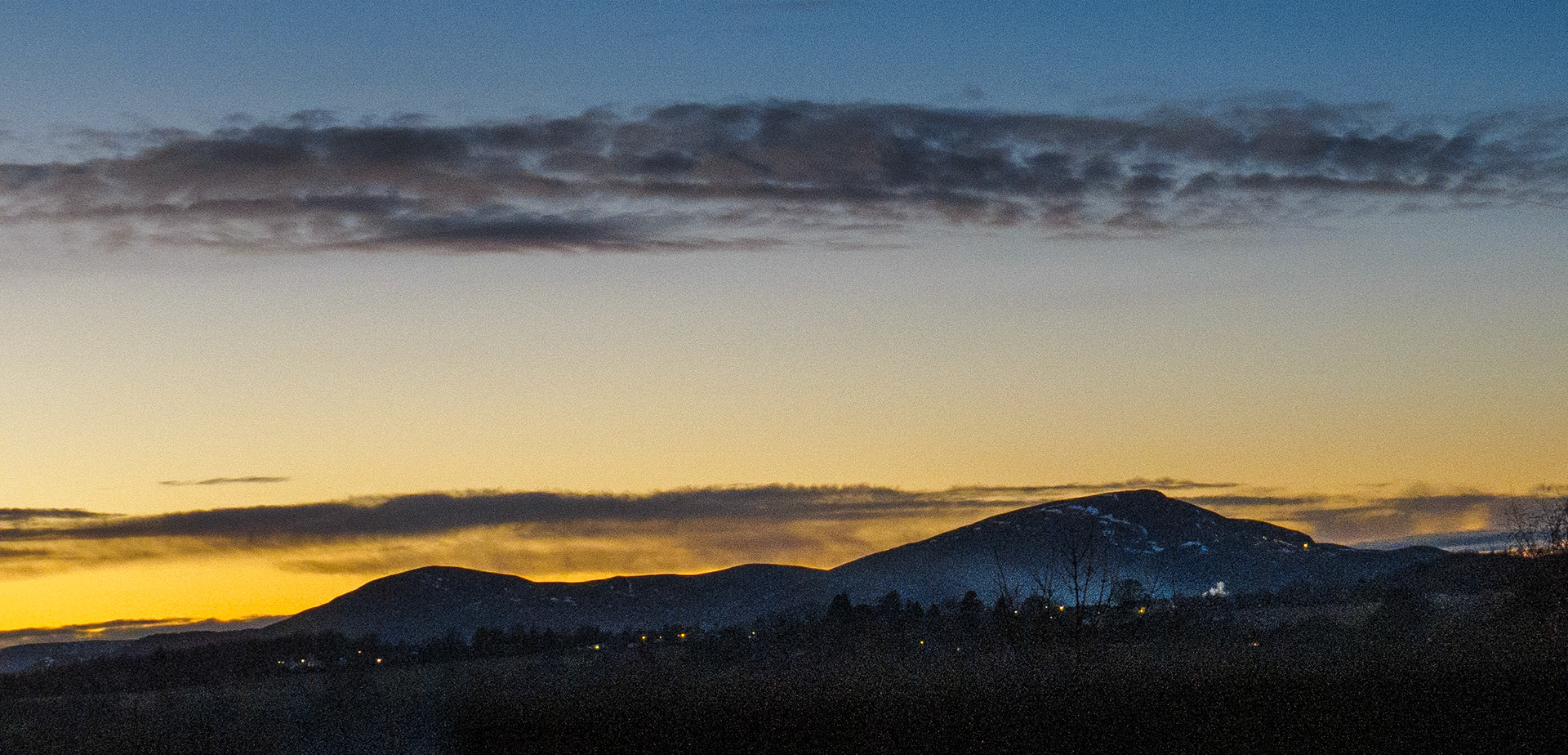 Sunset over the Pentland Hills, 2020
