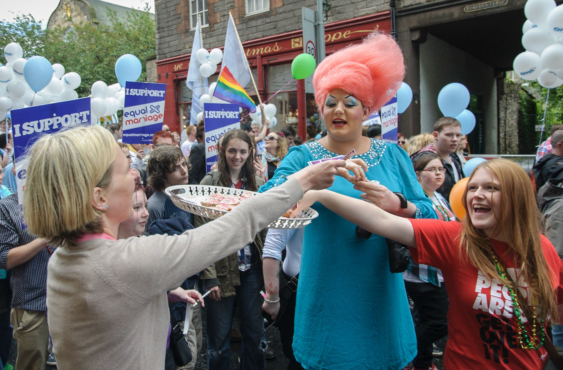 Pride Scotia march and rally, Edinburgh, 2012