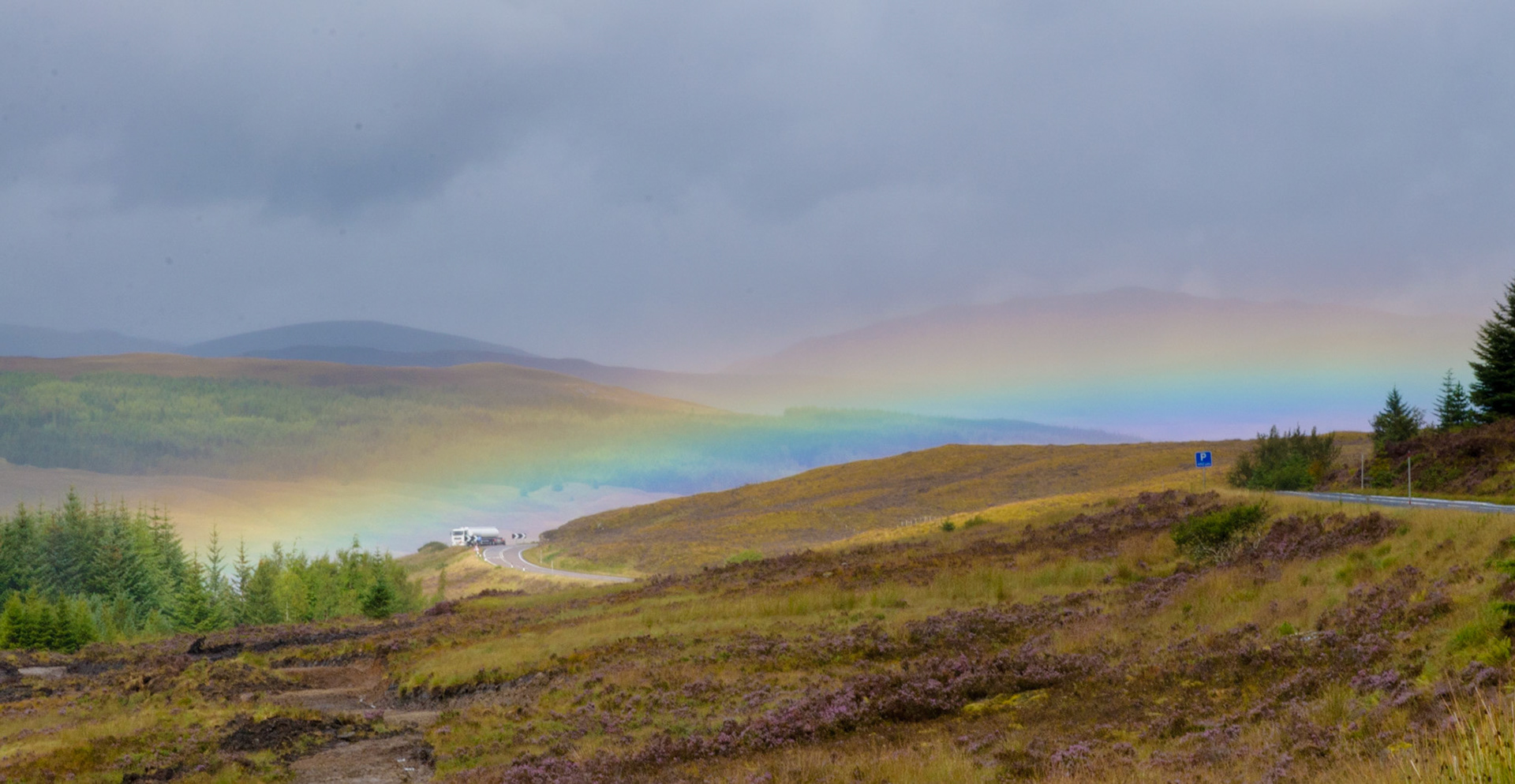 Rainbow, Highland landscape, 2014