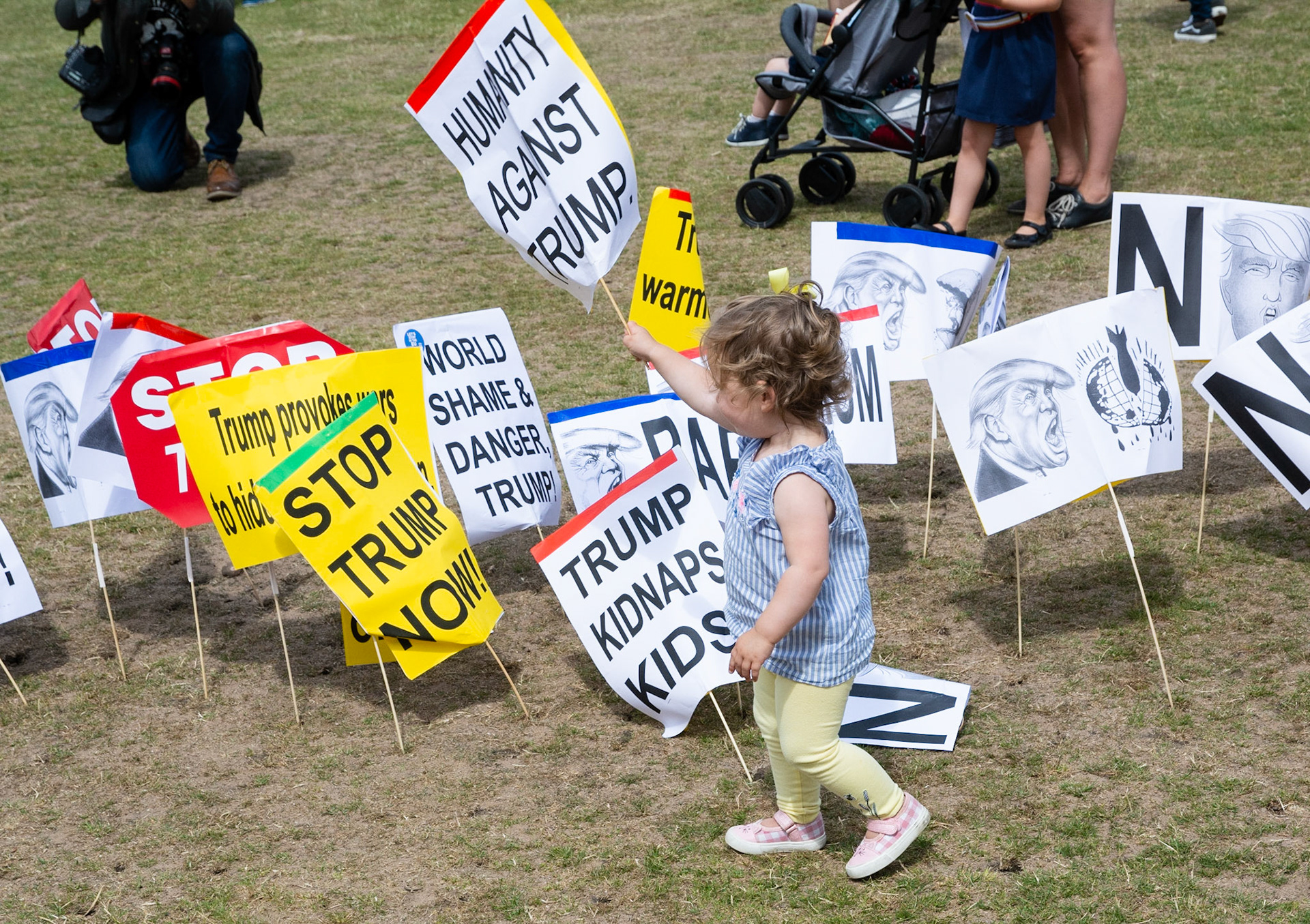 Protest March and Rally Against President Donald Trump, Edinburgh, 2018