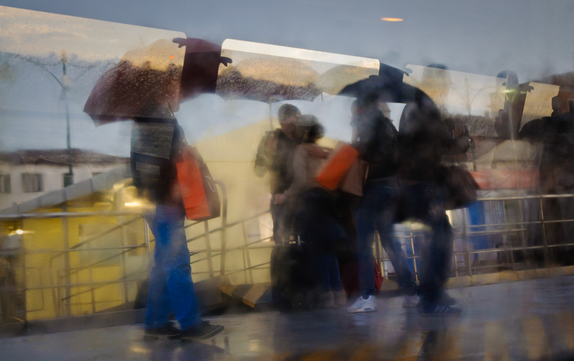 Waterbus trip from the airport to Venice, 2010