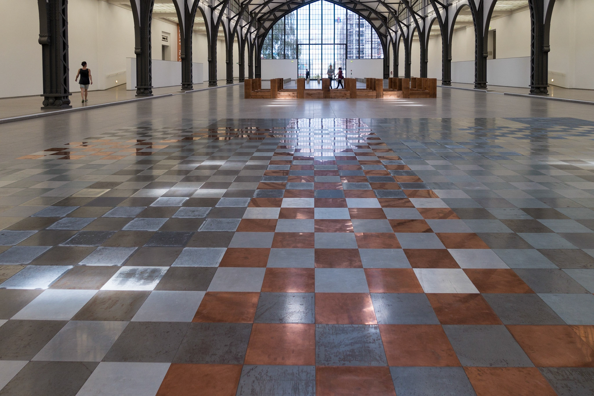 Carl Andre Exhibition at the Hamburger Bahnhof Museum, Berlin, 2016