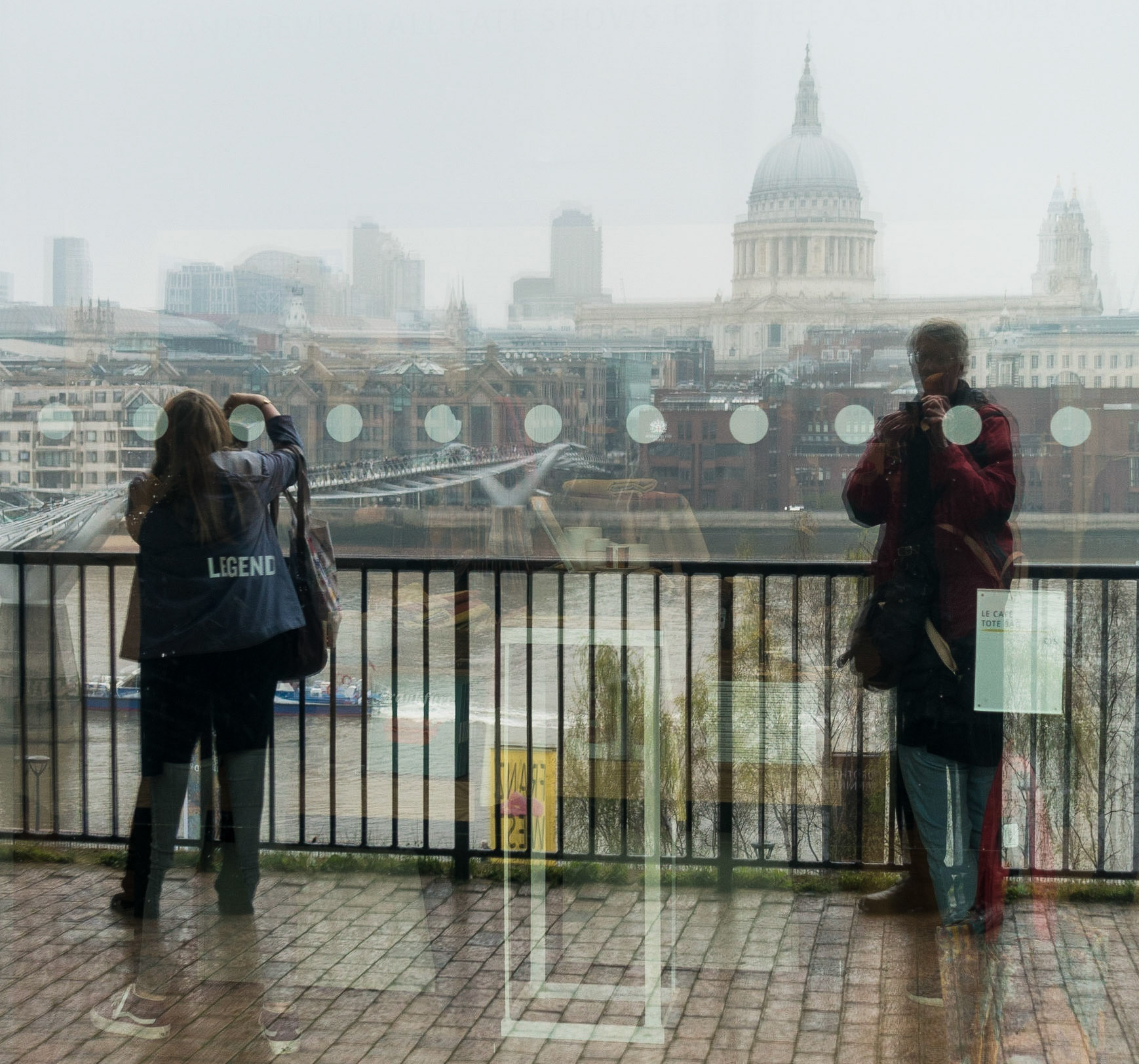 Self-portrait with Kathryn at the Tate Modern, London, 2019