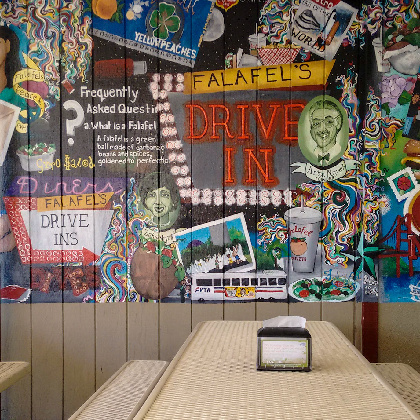 Falafel's Drive-In, San Jose, California, 2015