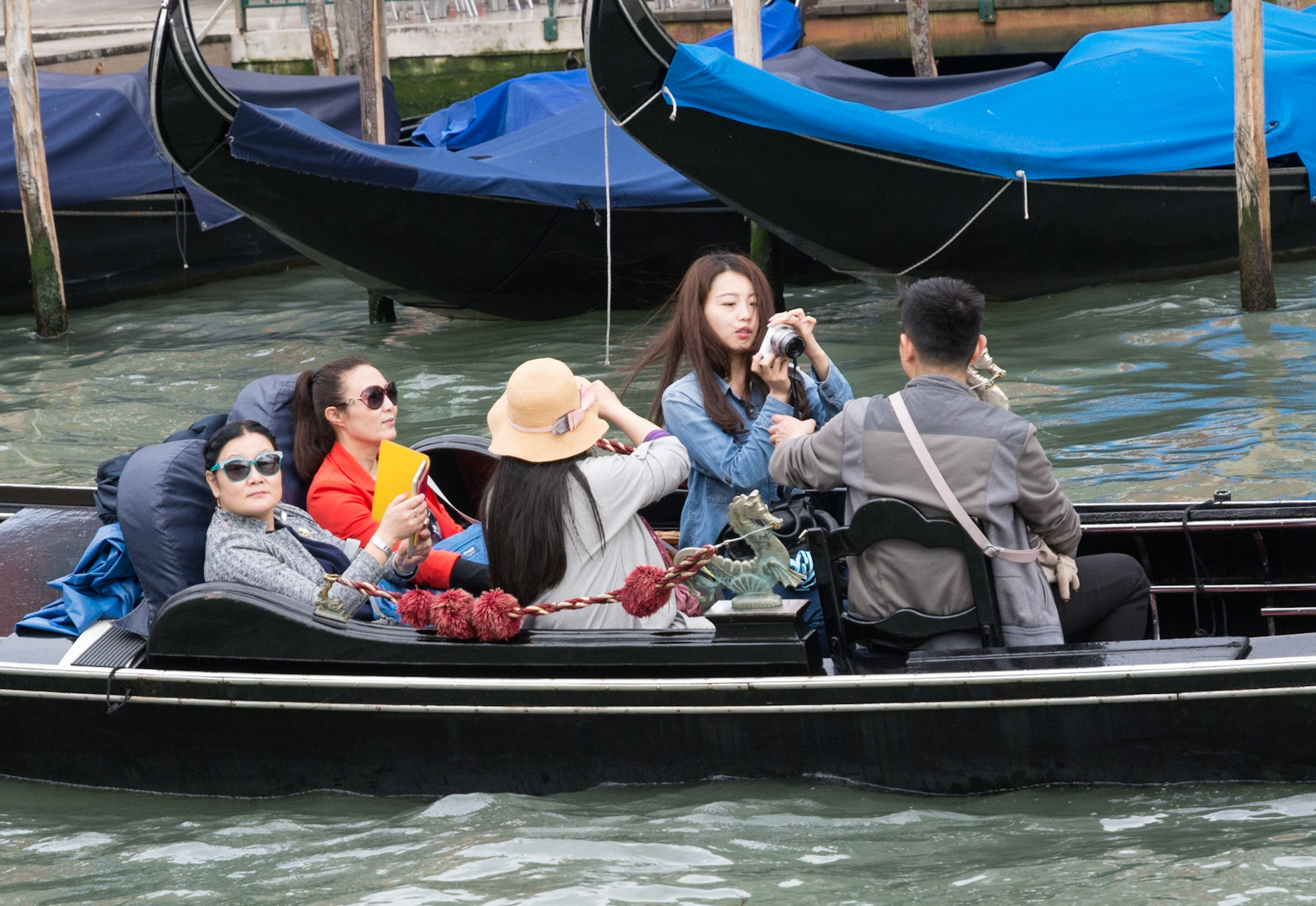 Gondola Passengers in Venice, 2016