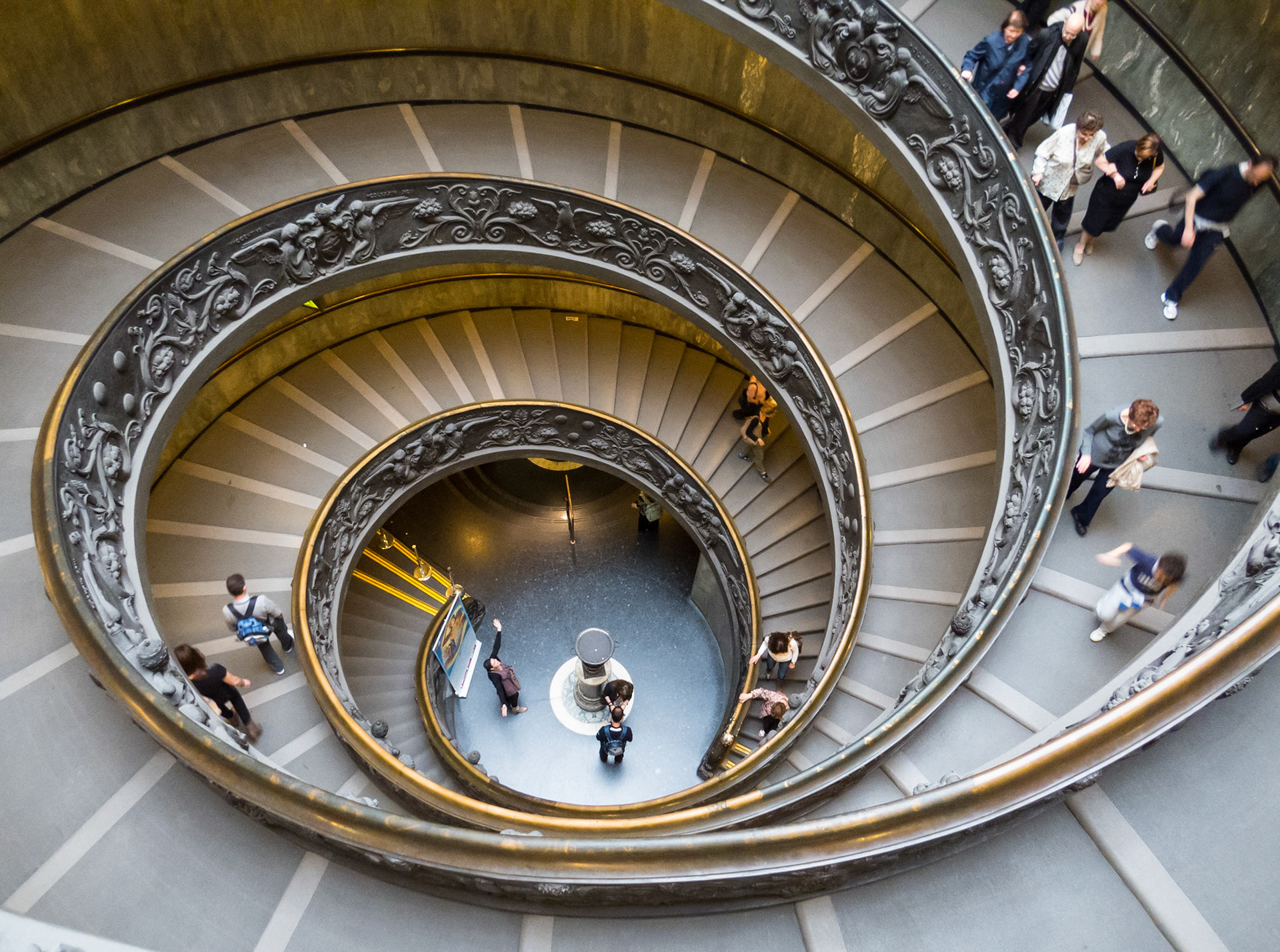 Spiral staircase, Vatican Museums, Rome, 2013