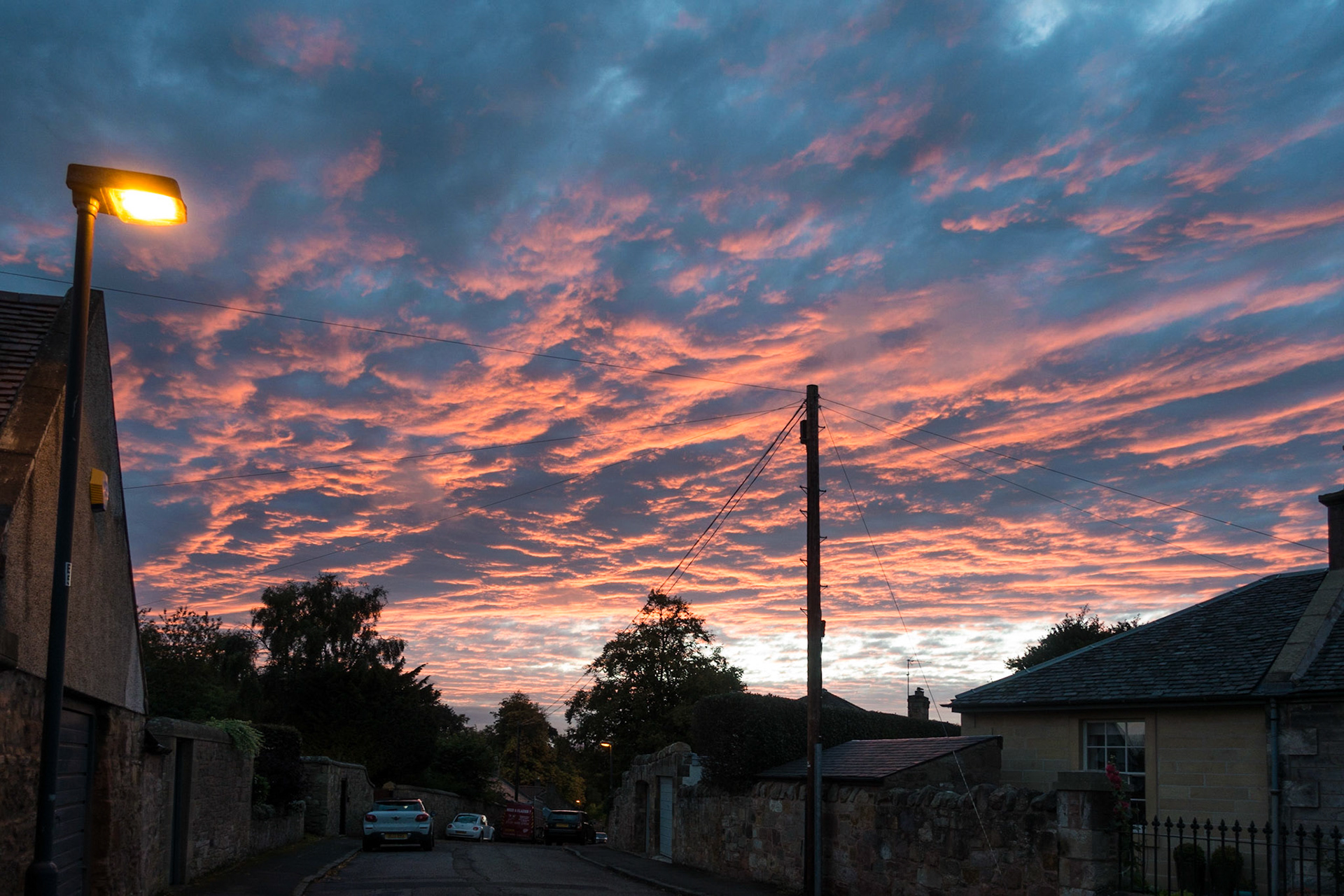 Sunset, Broomieknowe, Lasswade, 2017