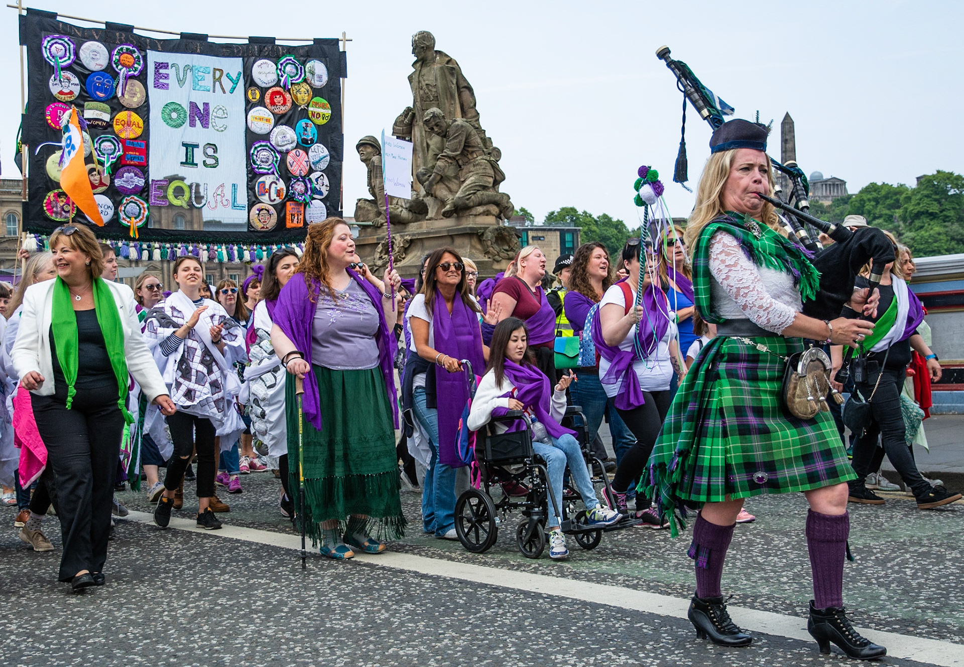 March to Celebrate the Centenary of Women Getting the Vote, Edinburgh, 2018