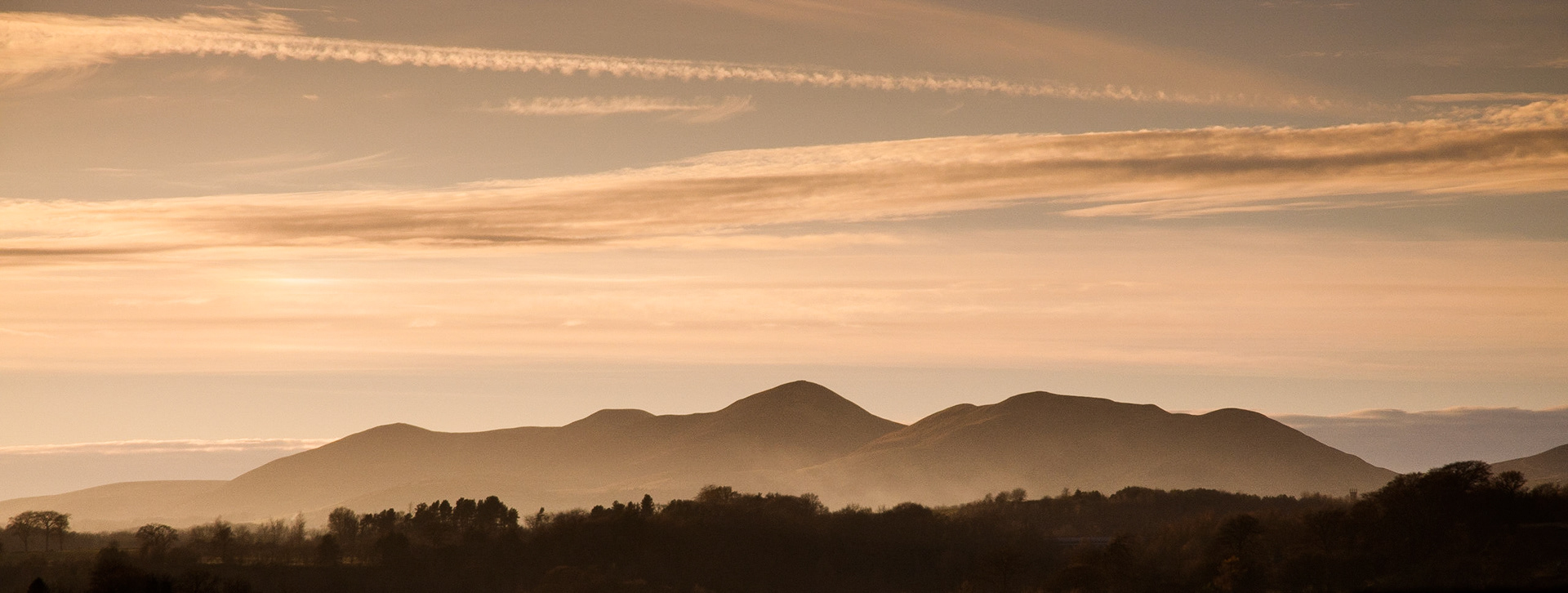 Pentland Hills from Lasswade, Midlothian, 2012