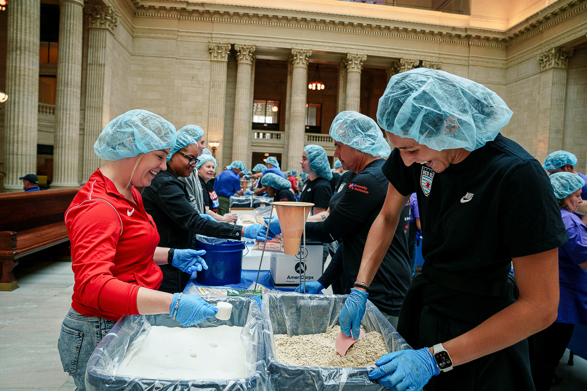 9/11 Foodpacking event at Union Station