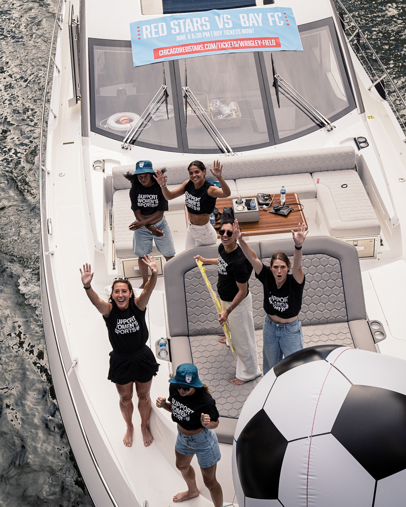 CRS at Wrigley Boat PR Stunt 