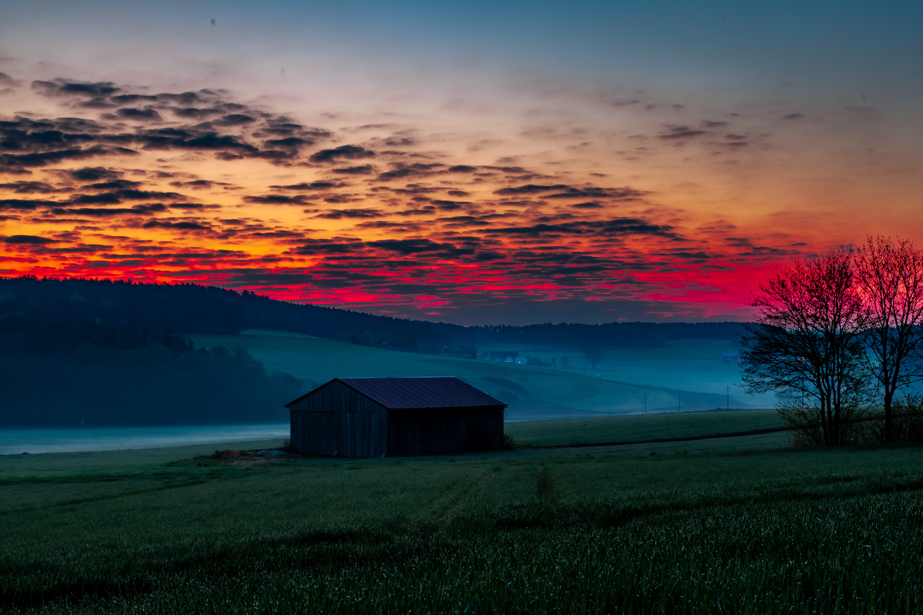 Eitlbrunn, Sonnenaufgang
