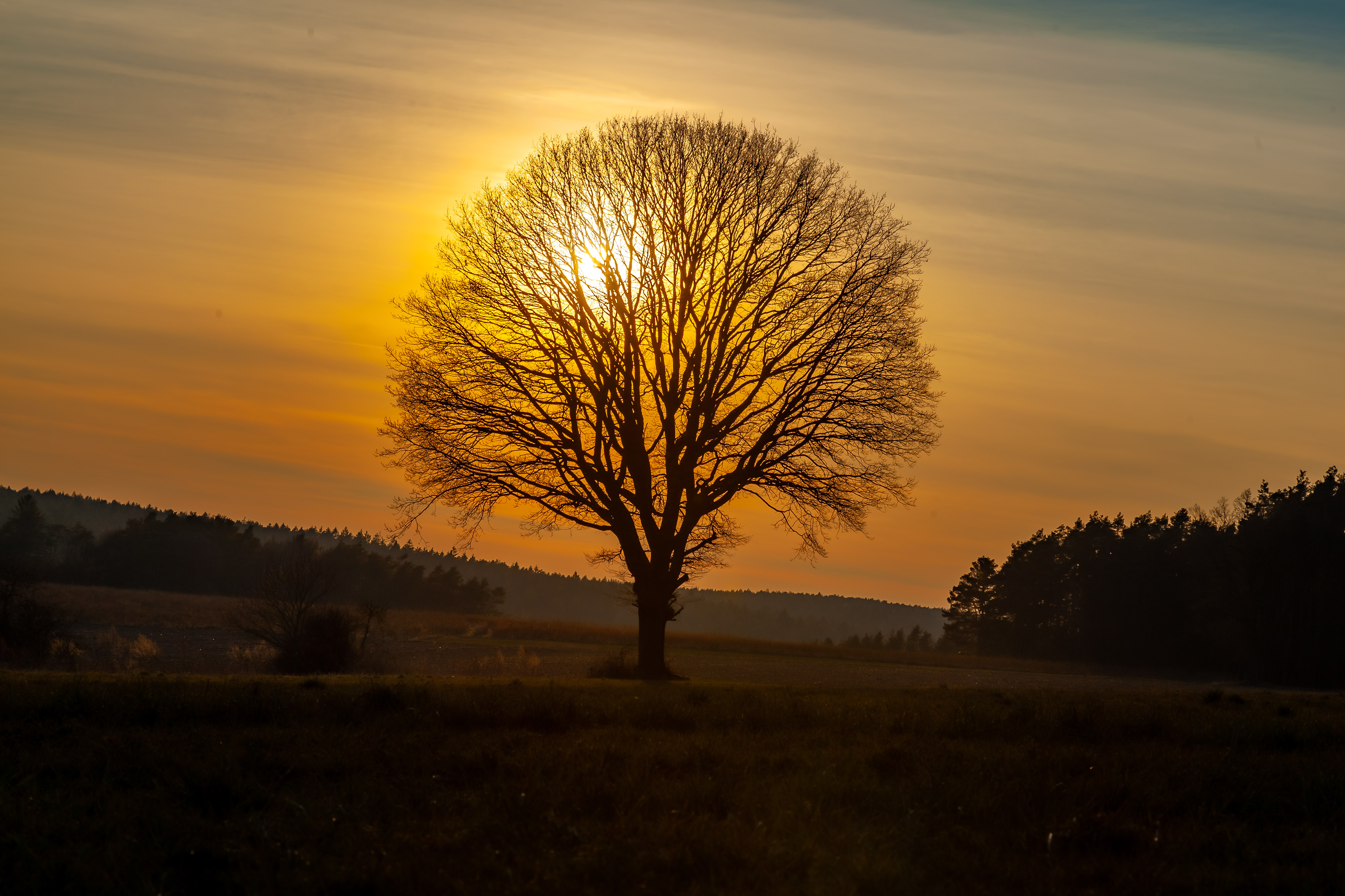 Hohenwarth, Sonnenuntergang