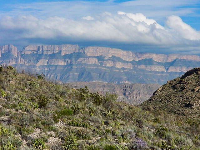 Sierra del Camen from River Rd.