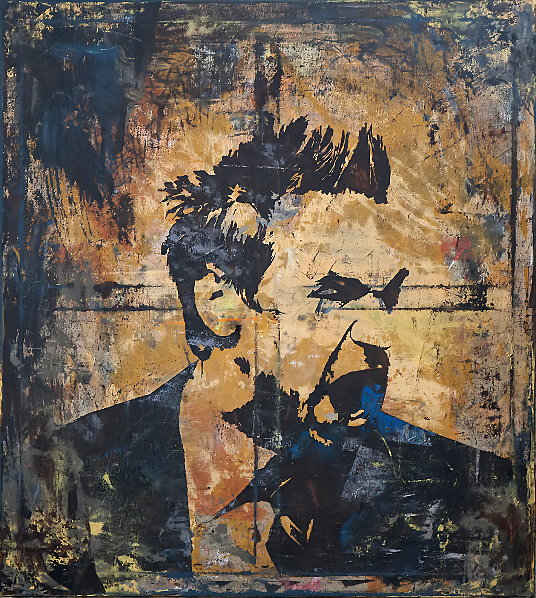 “Noise Within” series / business rage / 100x100 #acrylicsoncanvas @danandrei #fineart #painting @thearthalle 2013