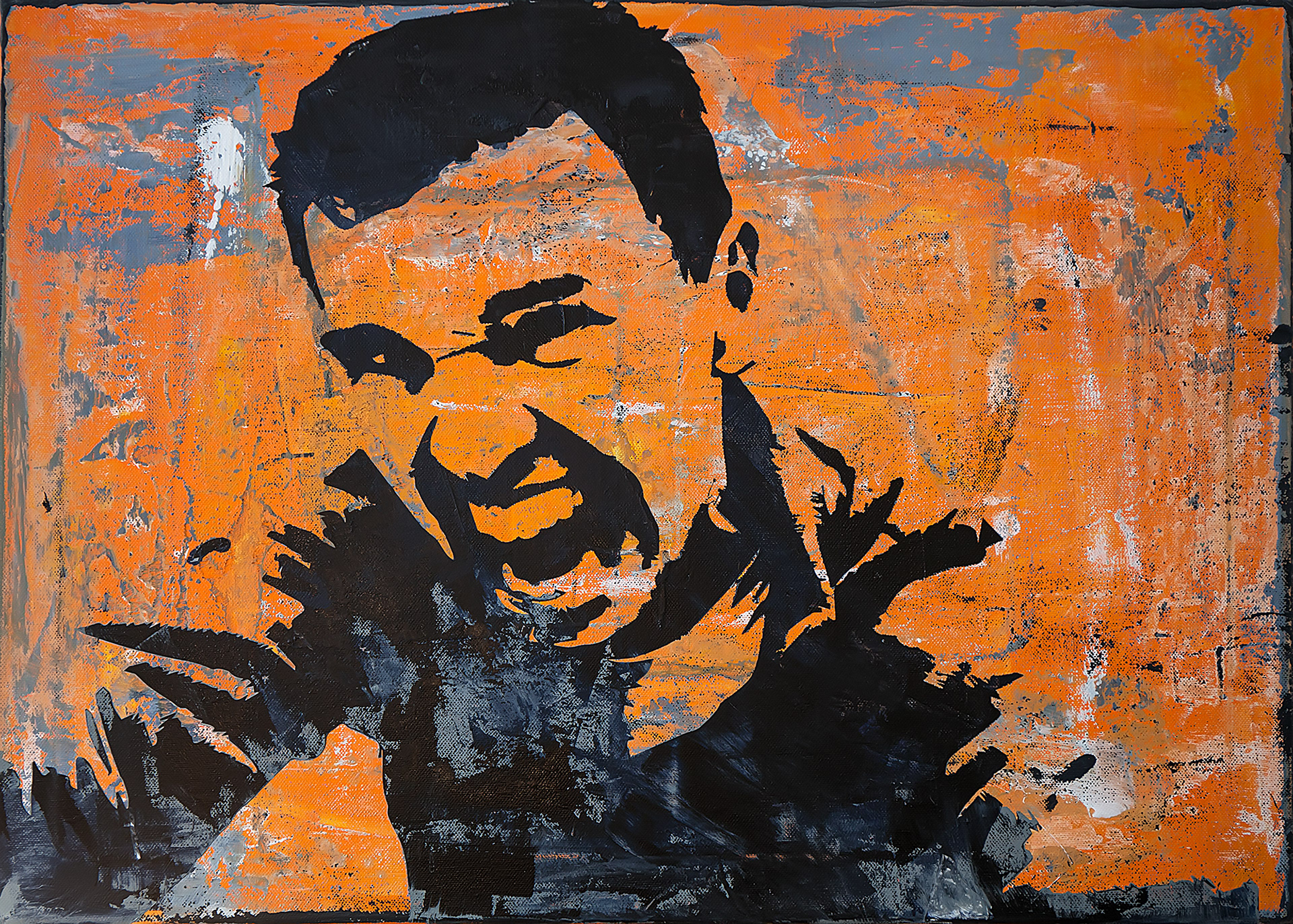 NOISE WITHIN” Series / #acrylicsoncanvas @danandrei 60x40 cm / idiots are free / 2010