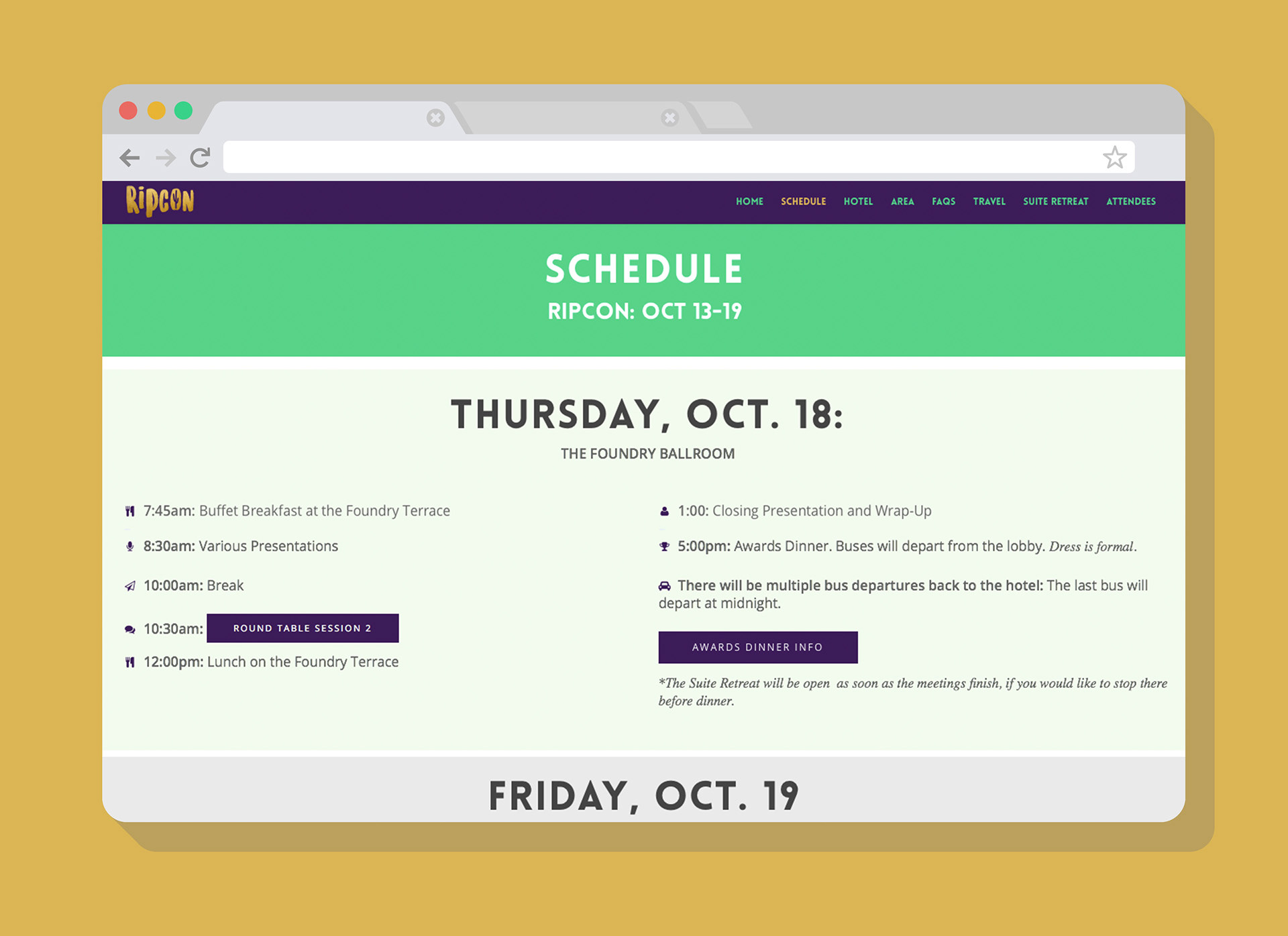 Ripcon Event Website