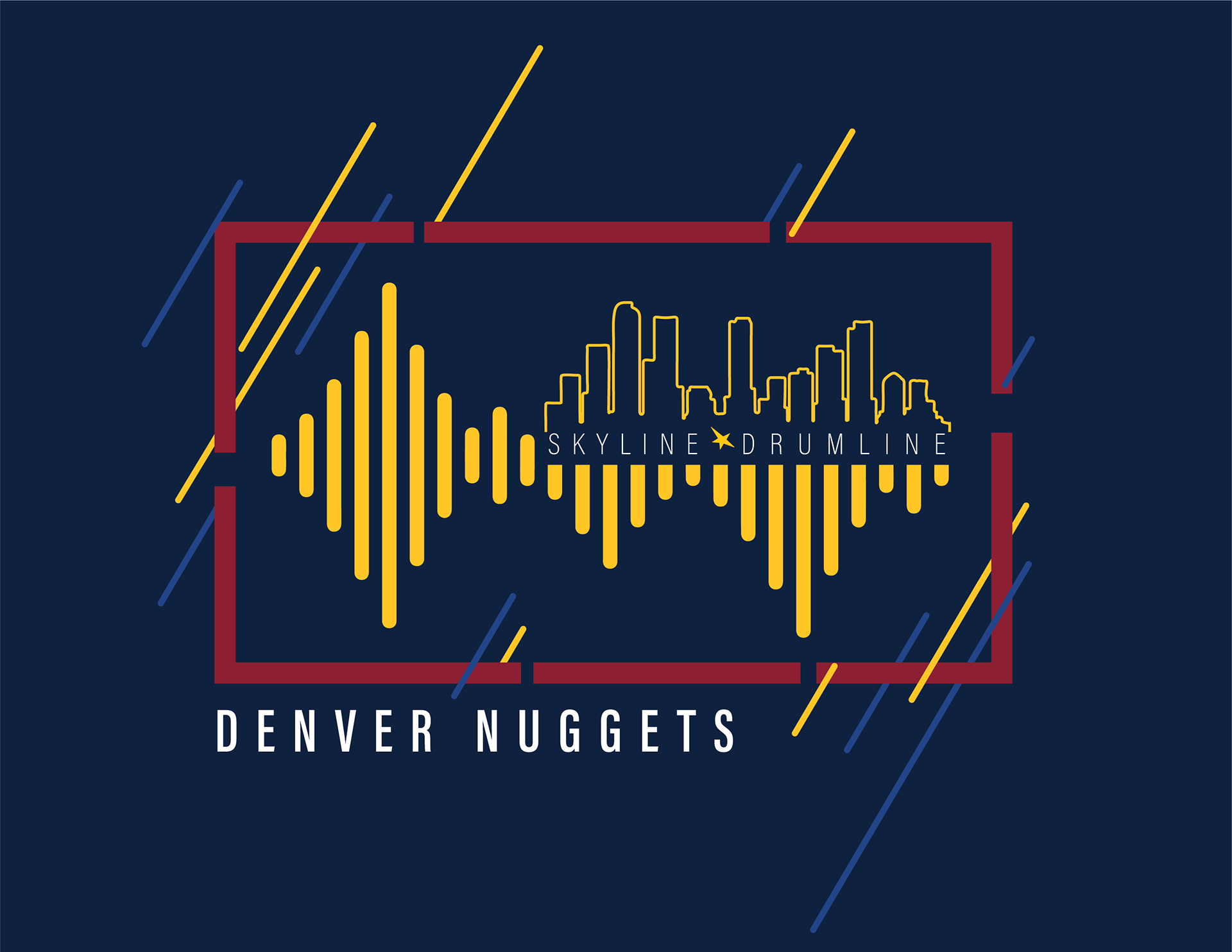 Denver Nuggets Skyline Drumline Shirt