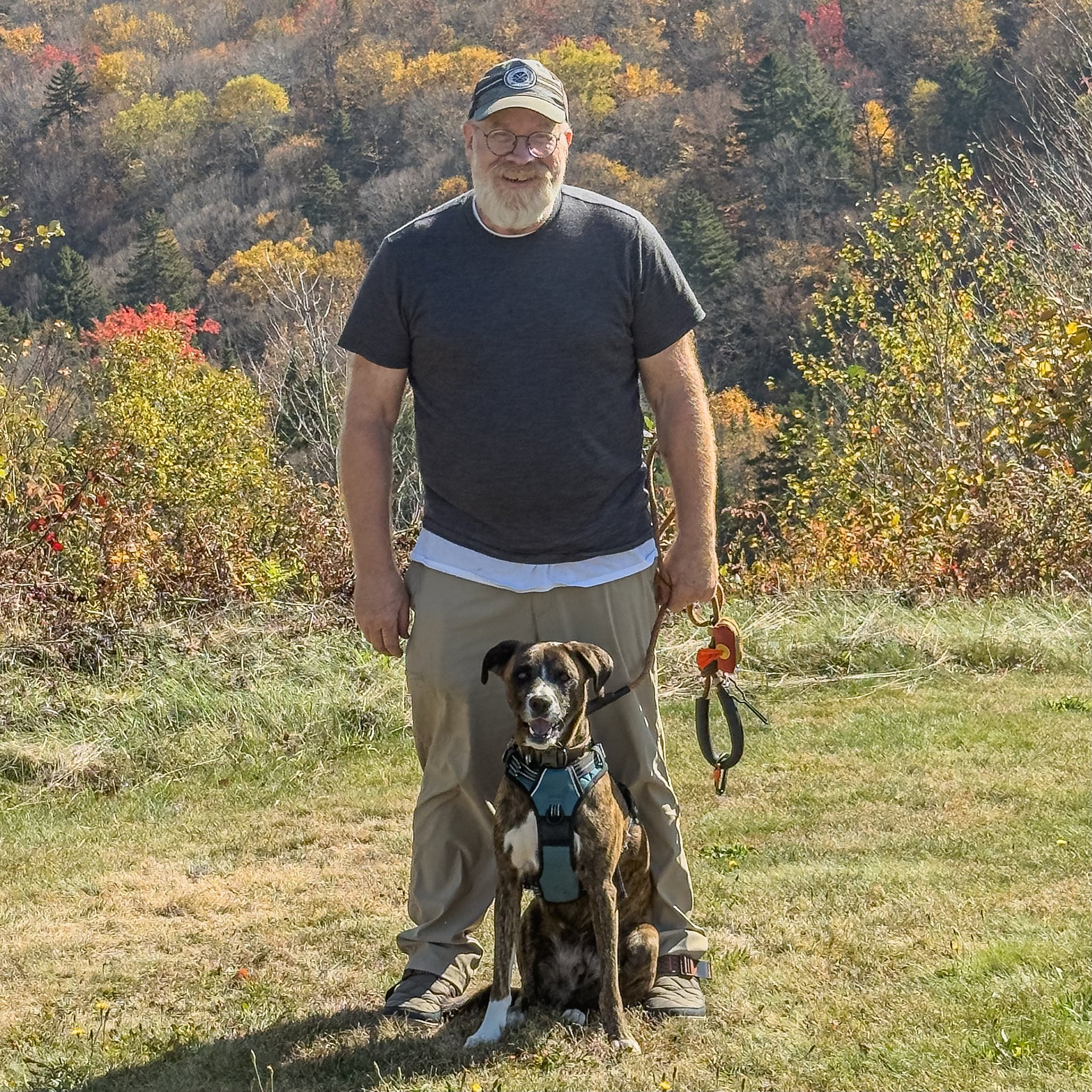 Me and my travel partner, Lucas.