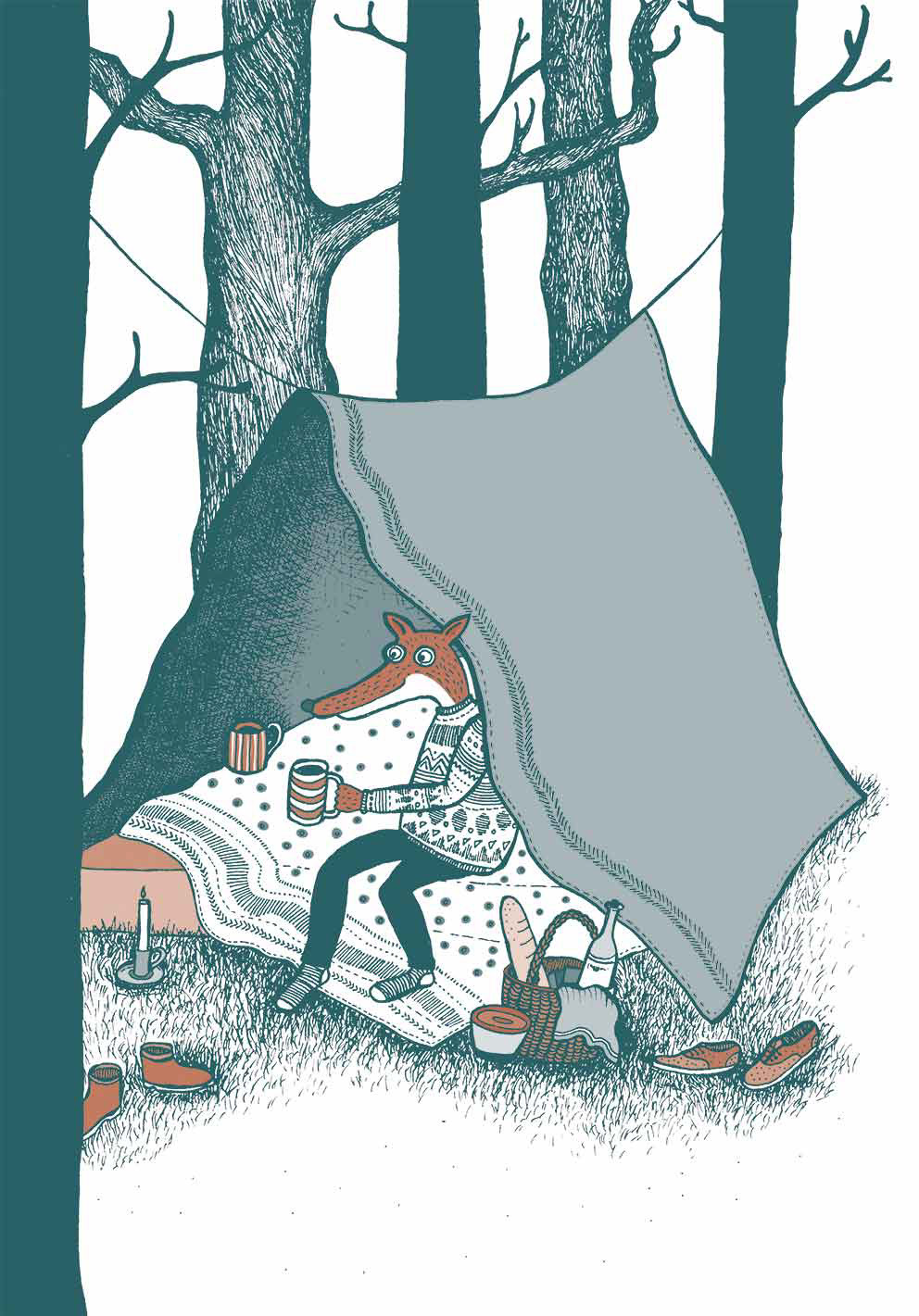Das Waldpicknick