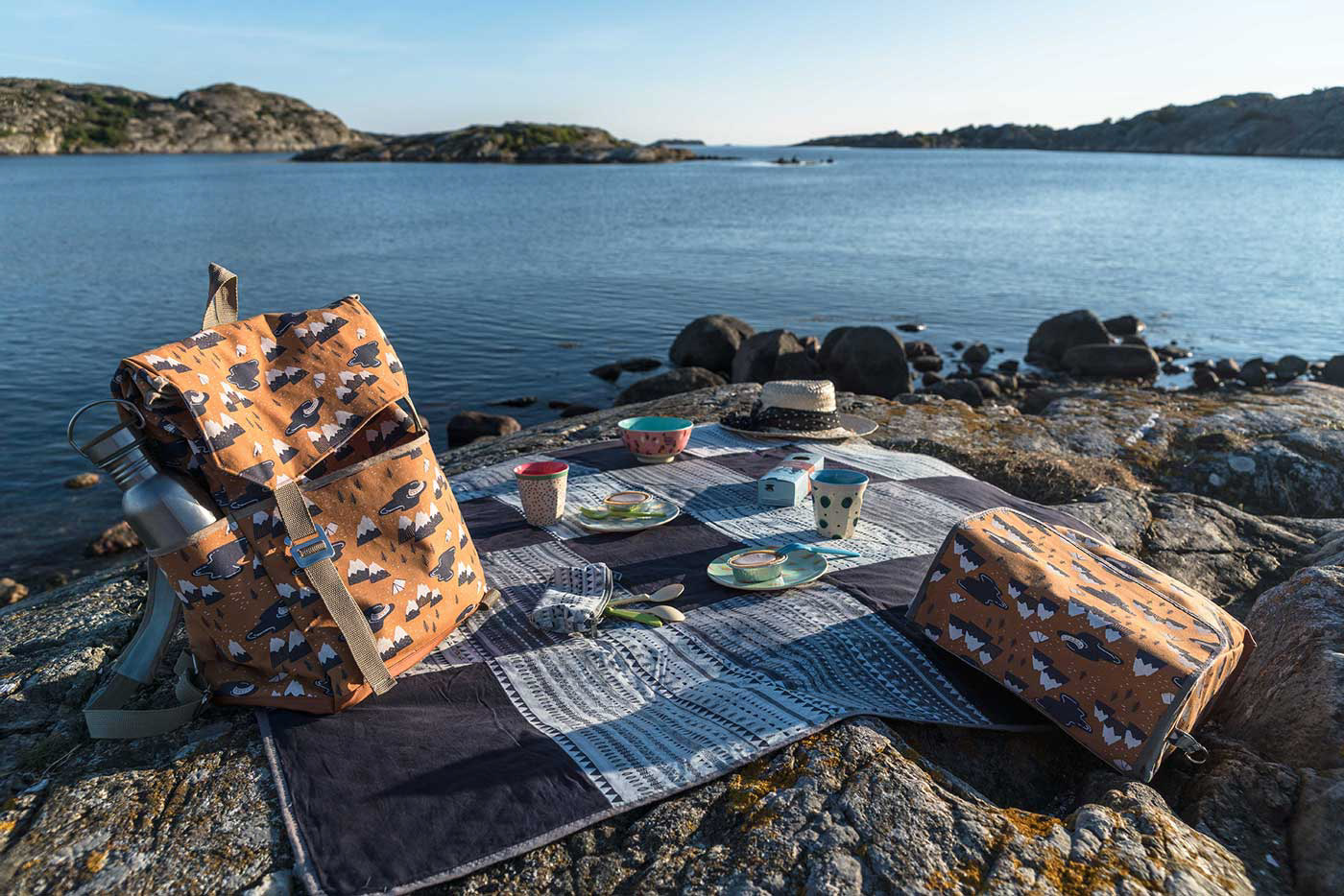 Handbedrucktes Picknick-Equipment