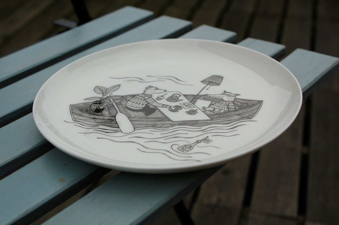 Teller Bootspicknick