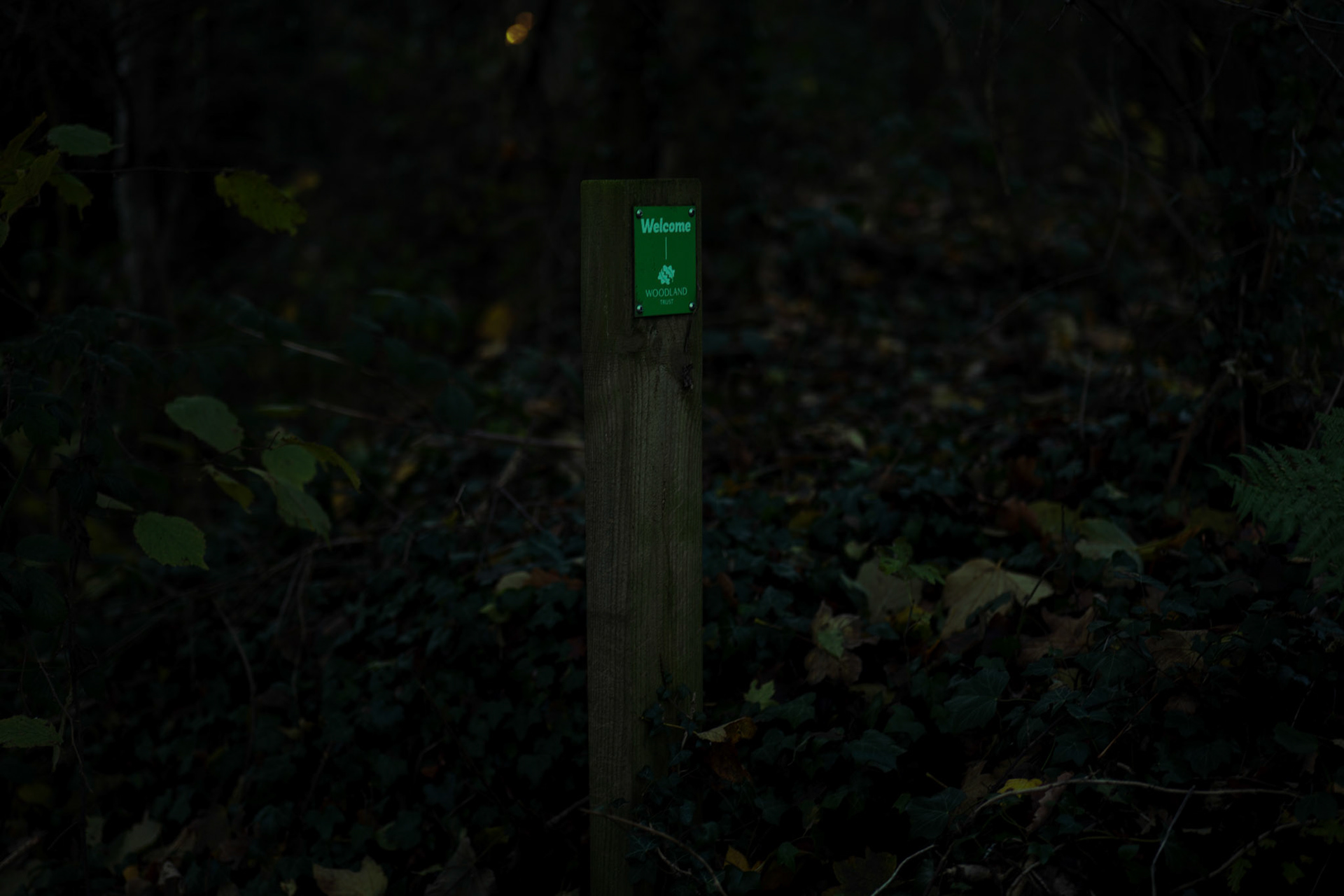 a sign in James steel park 