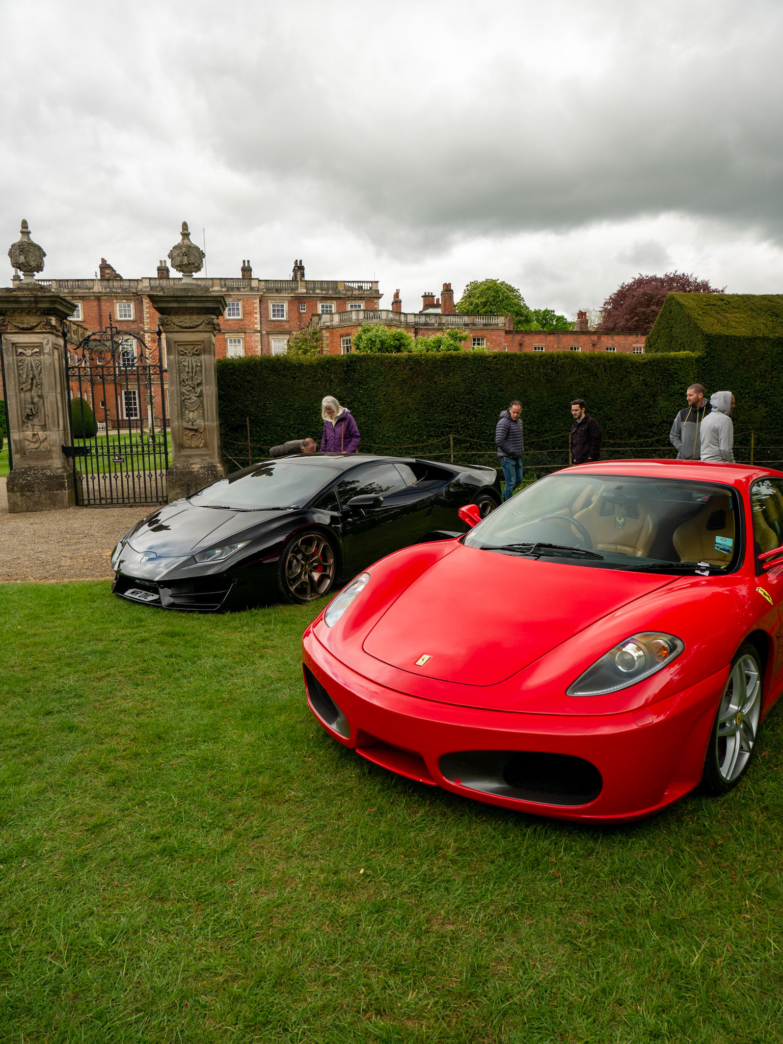 a Ferrari and a Lamborghini