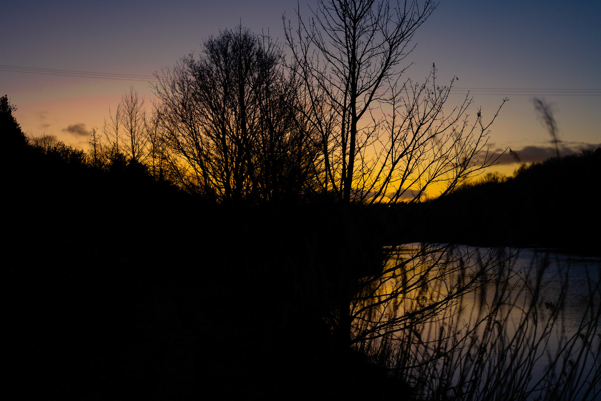 sunset at the river wear 