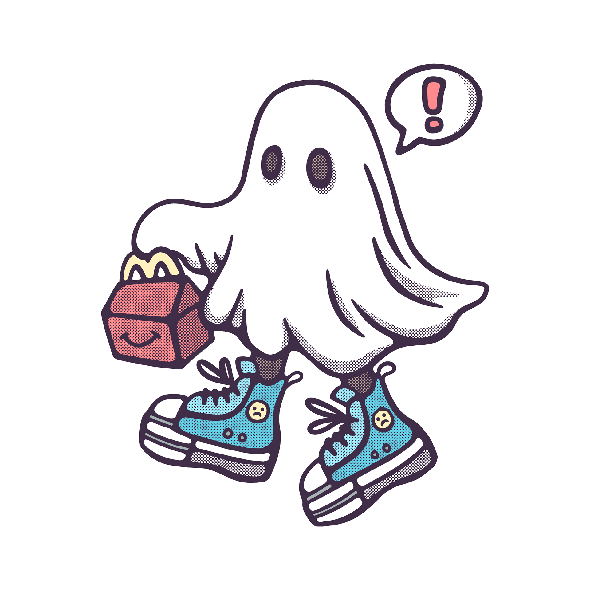 A spooky self portrait (drawn on iPad)