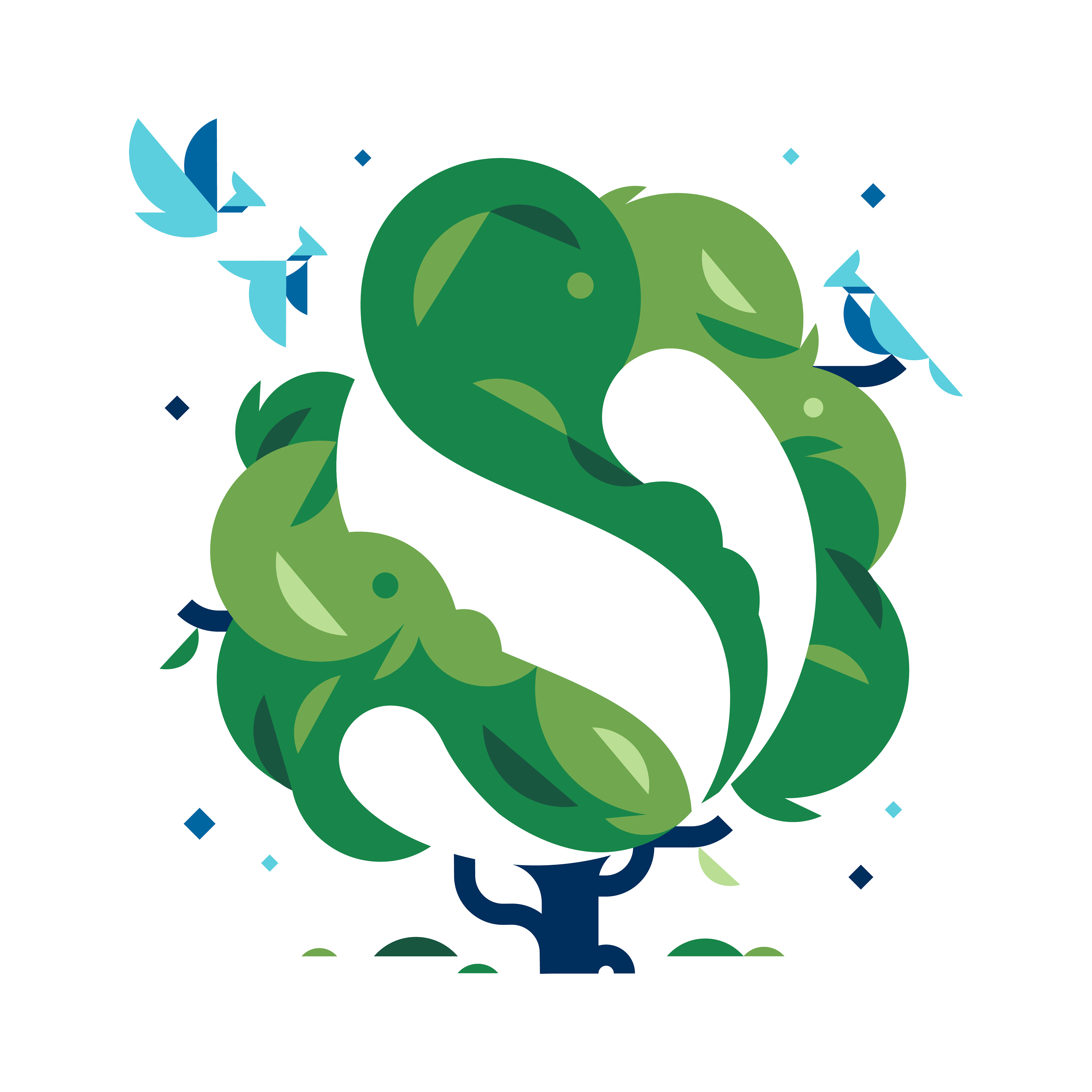 Tree and Birds (Agency Illustration)