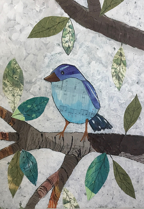 Bruno peinture-collage
