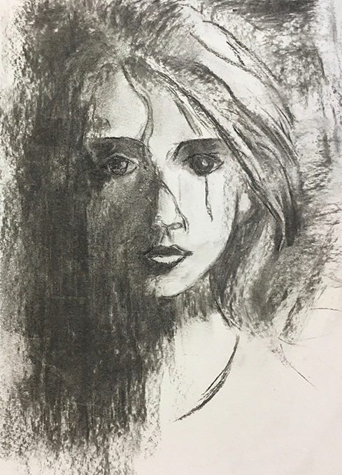 Stéphane (fusain)