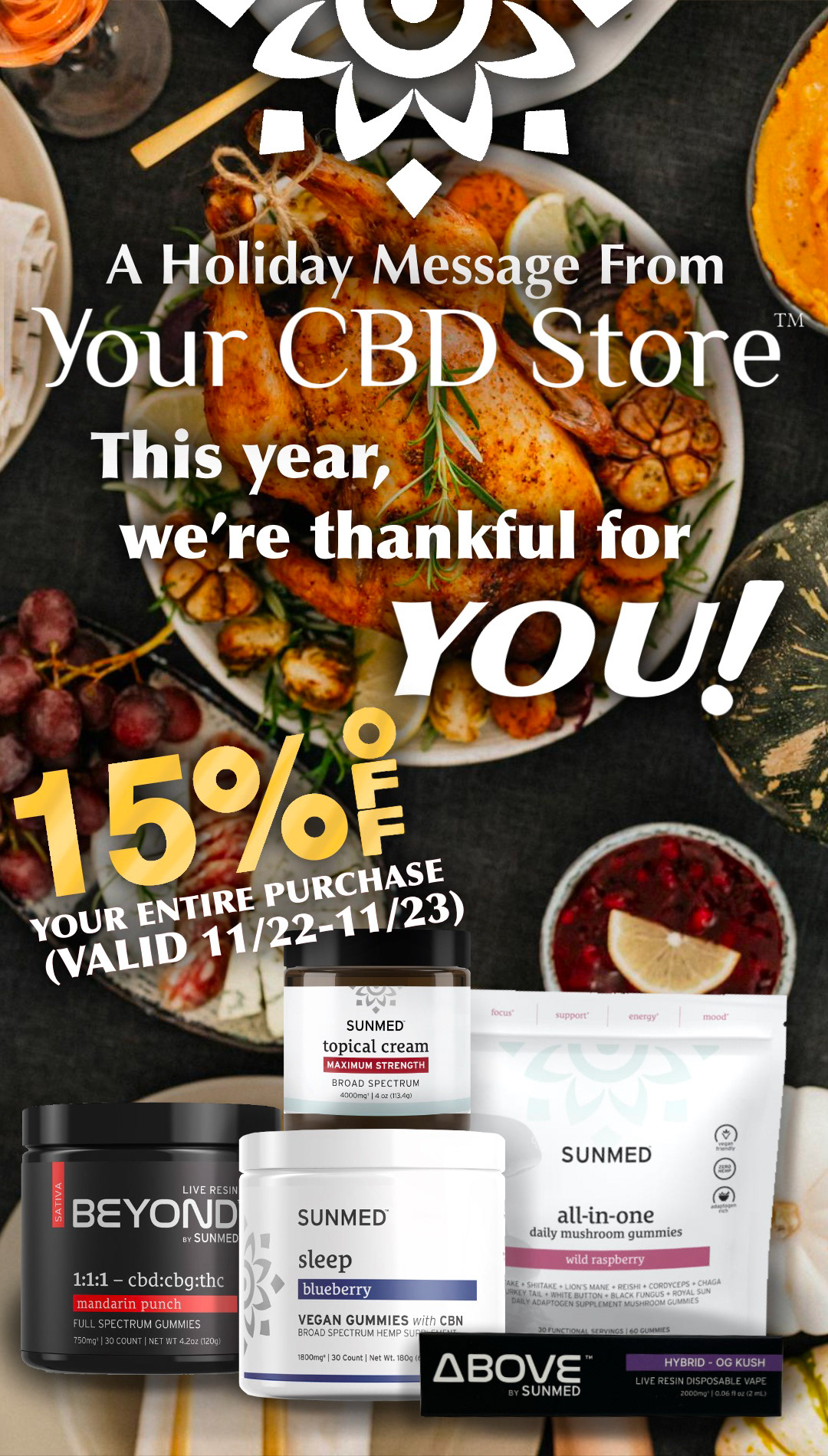 Your CBD Store Thanksgiving Ad