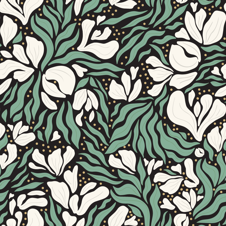 untamed garden - black