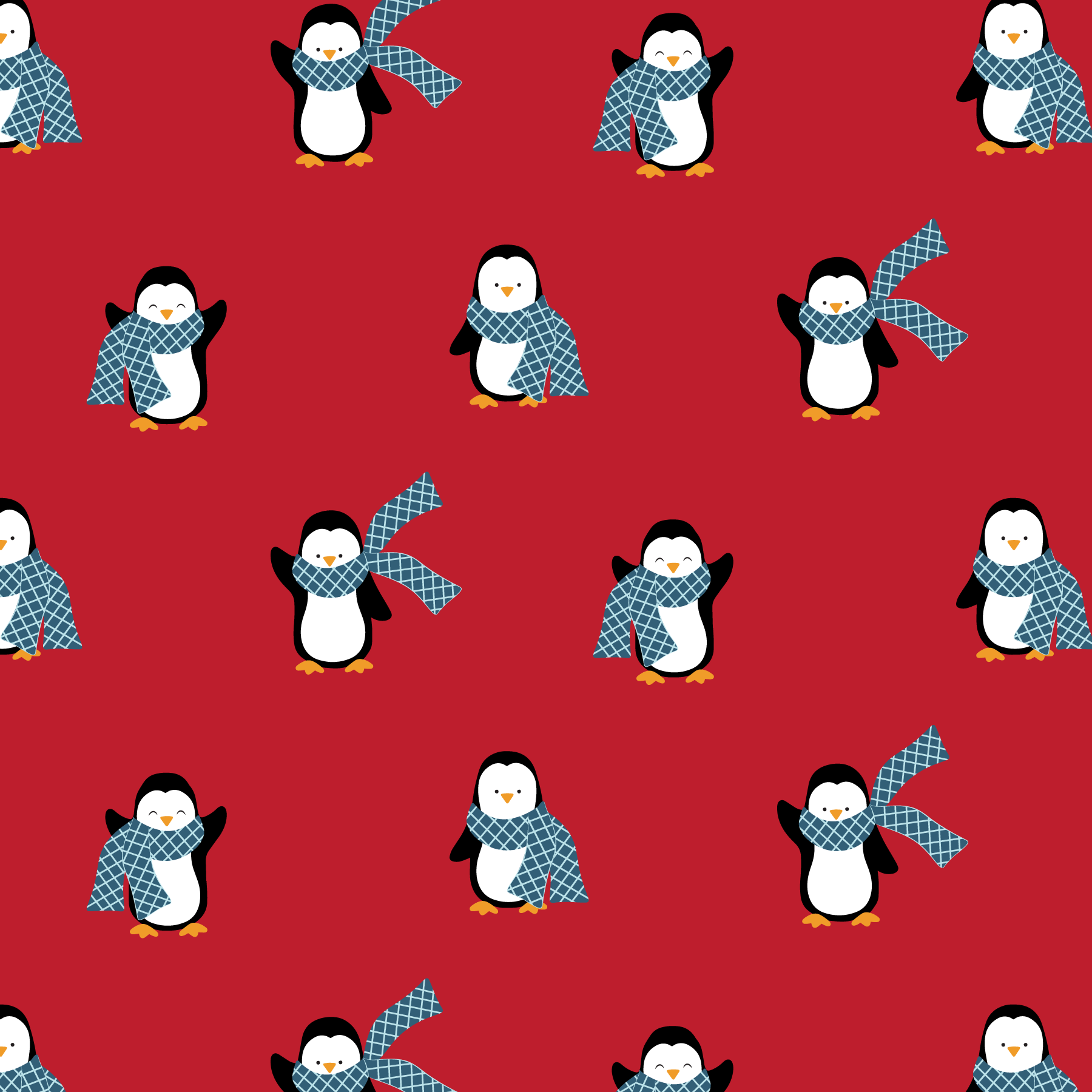 cheerful penguins