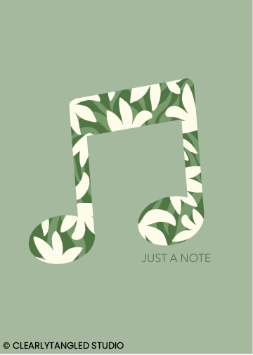 floral music note