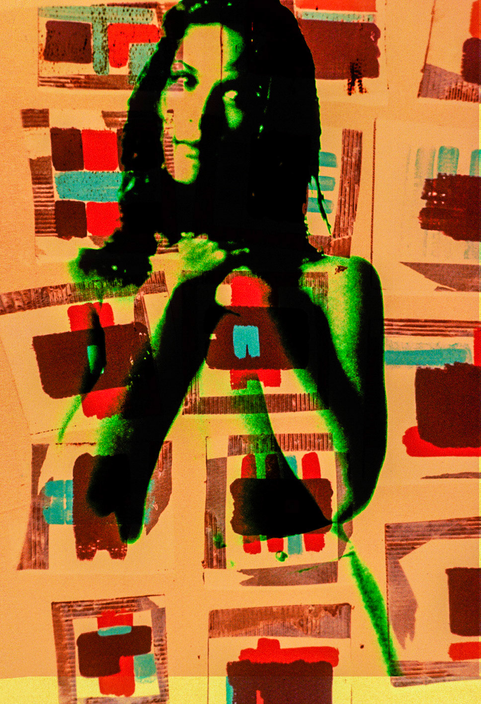 La Demoiselle aux carrés. Paris Milan, Milan Paris.