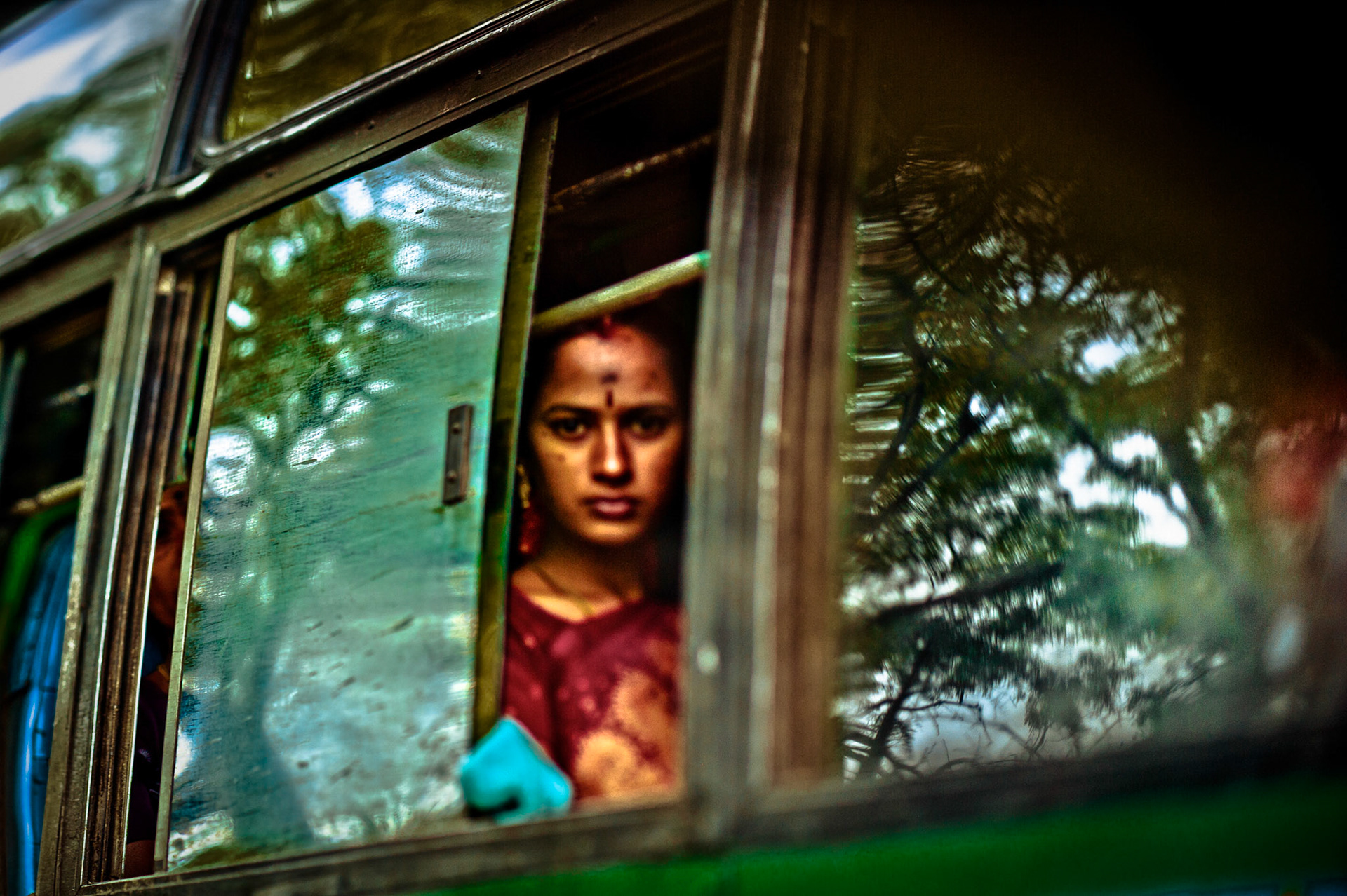 Elle passe, elle  t'aperçois. Tamil Nadu, Inde 2012