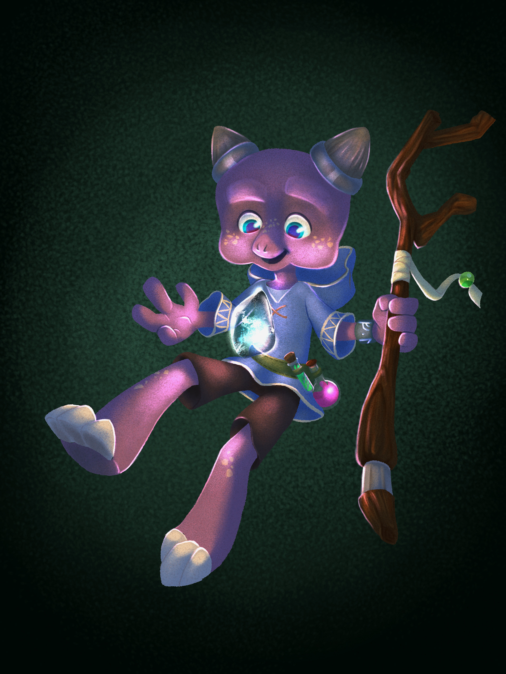 Lloyd the Dragon Wizard - Original piece for BCBF Virtual Illustrators Wall - Procreate