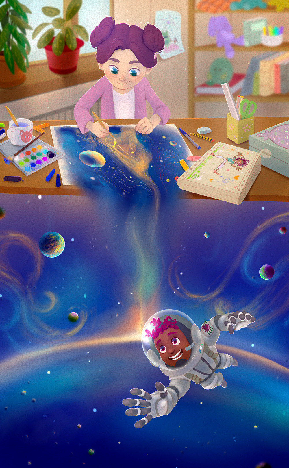 Creativity Flow - Original piece for BCBF Virtual Illustrator Wall 2025 - Procreate