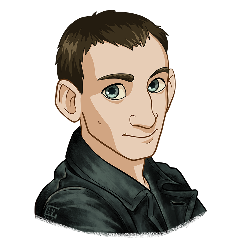 Drawing from photo reference from Doctor Who BBC TV series- Photoshop