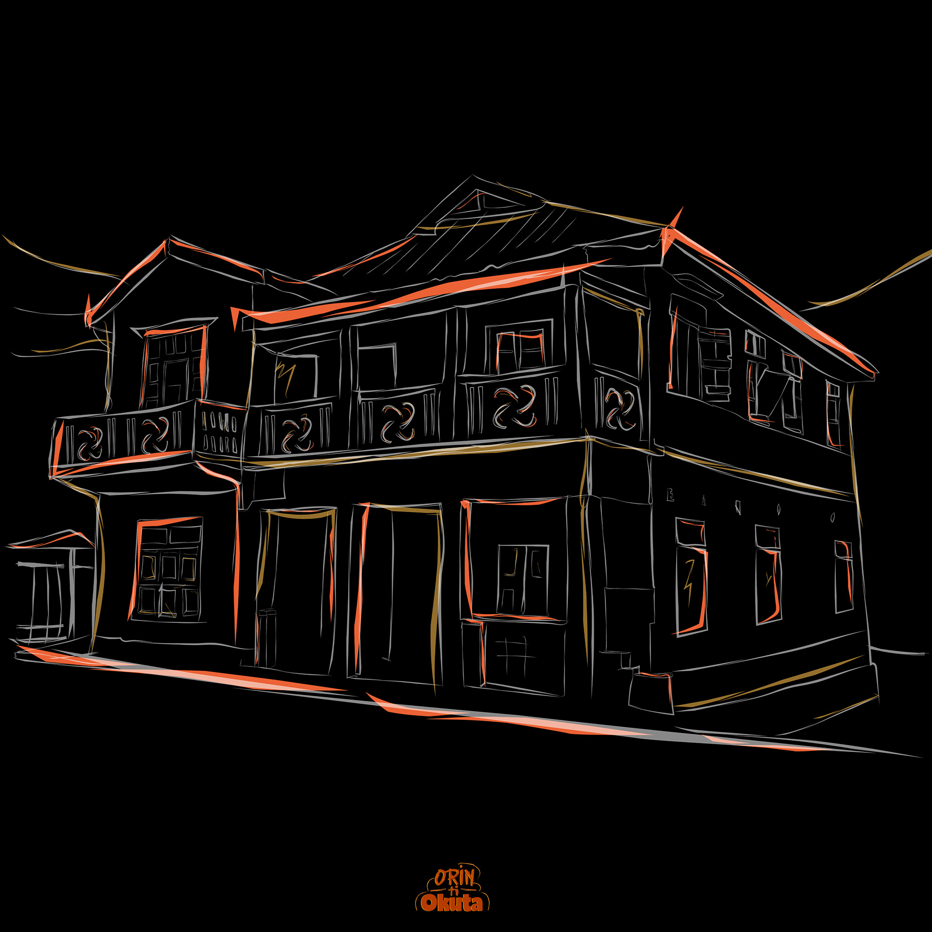 'Kuti Heritage house' Campaign Illustration