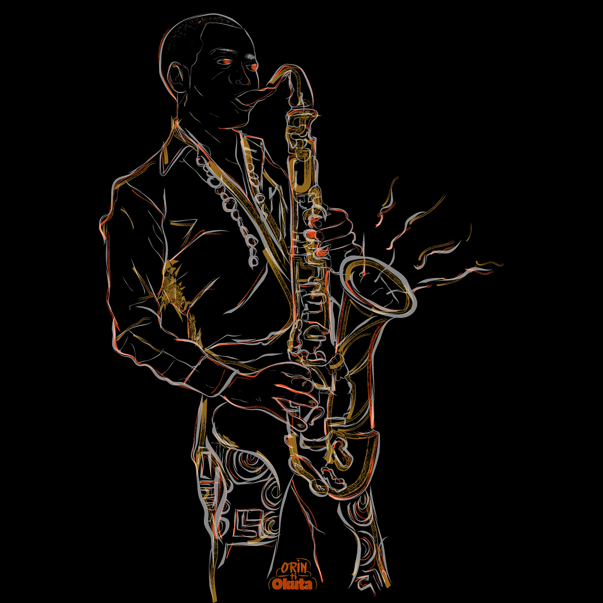 'Fela Kuti' Campaign Illustration