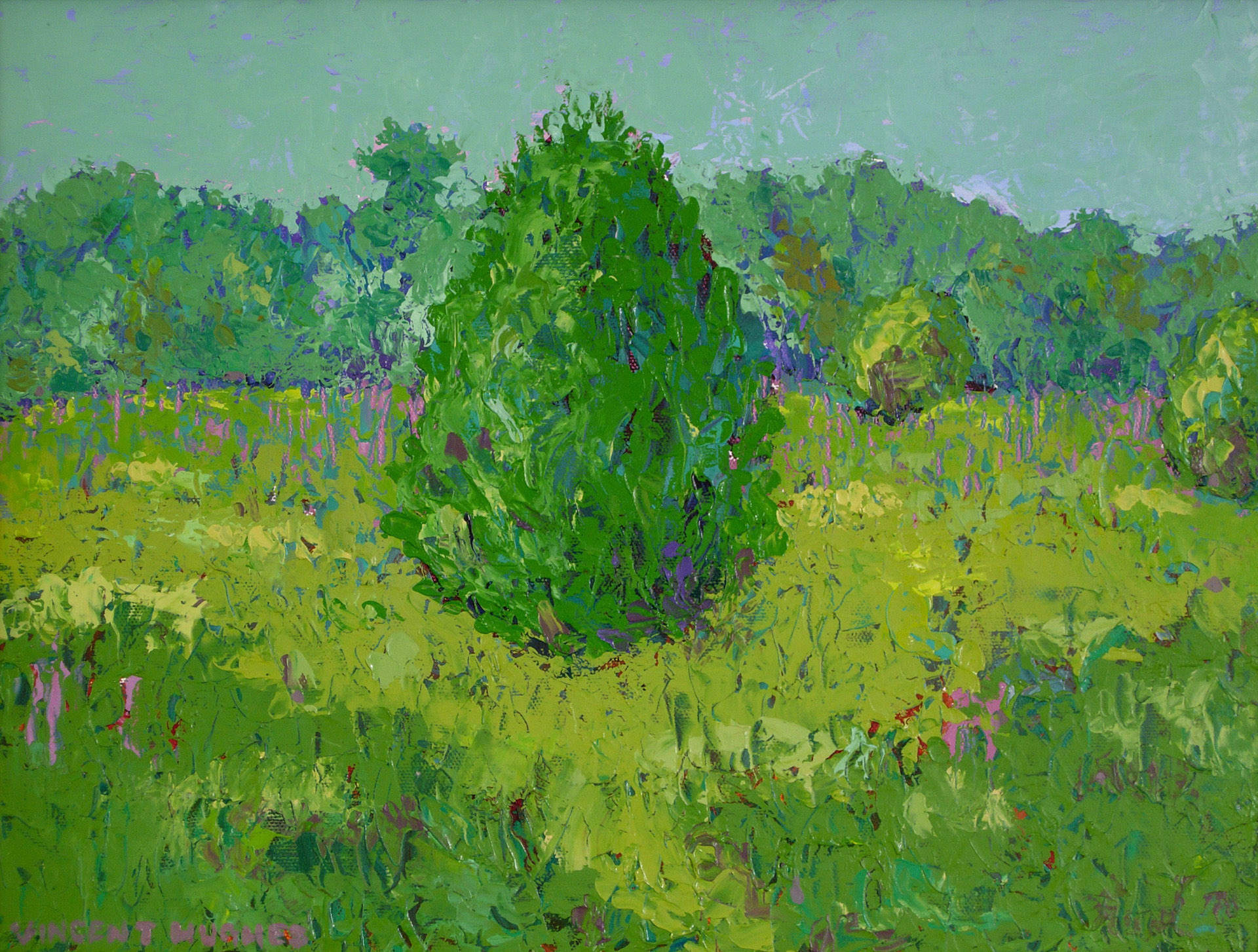 Juniper & Loosestrife (24" x 18") $600.