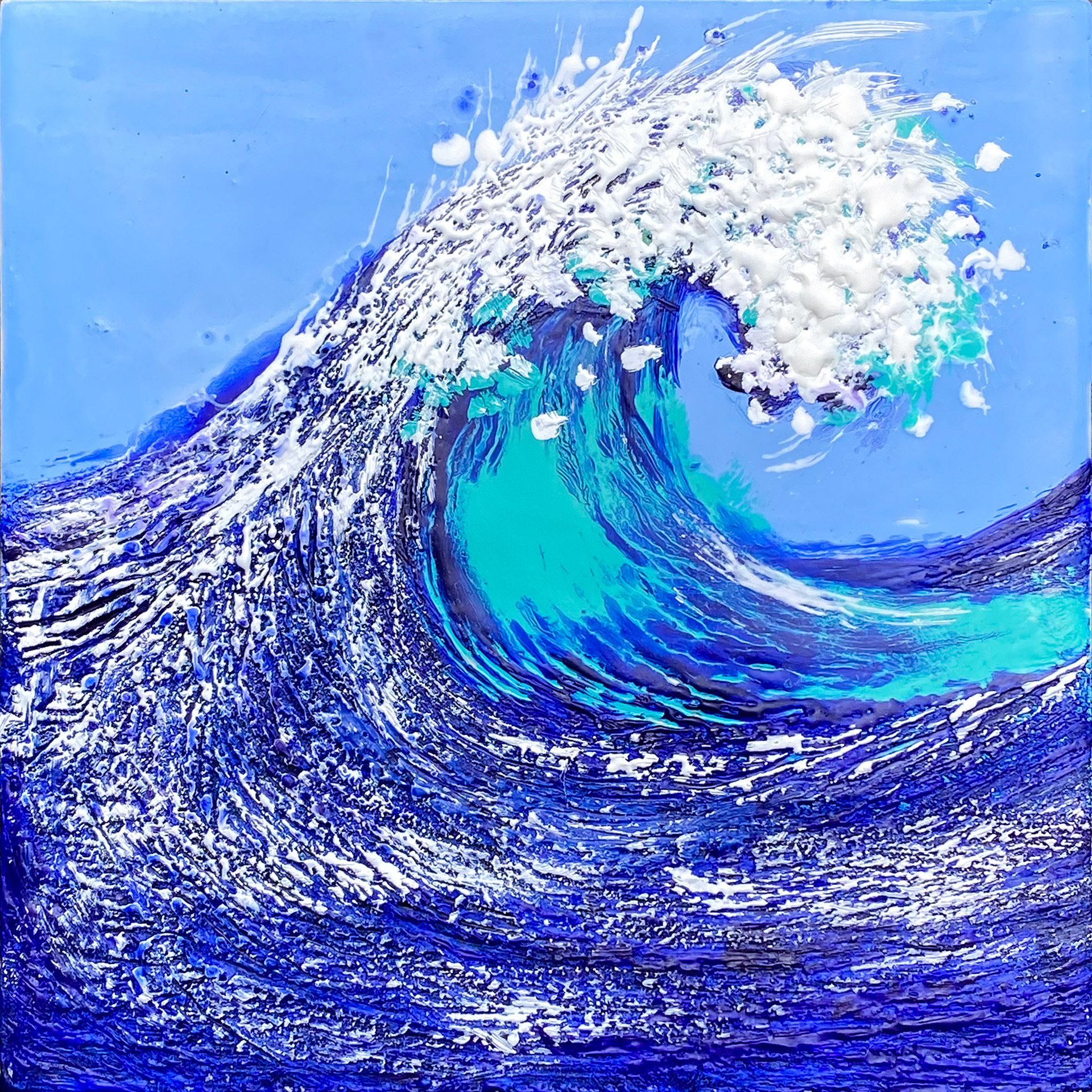 Rolling Wave (8" x 8") $100.
