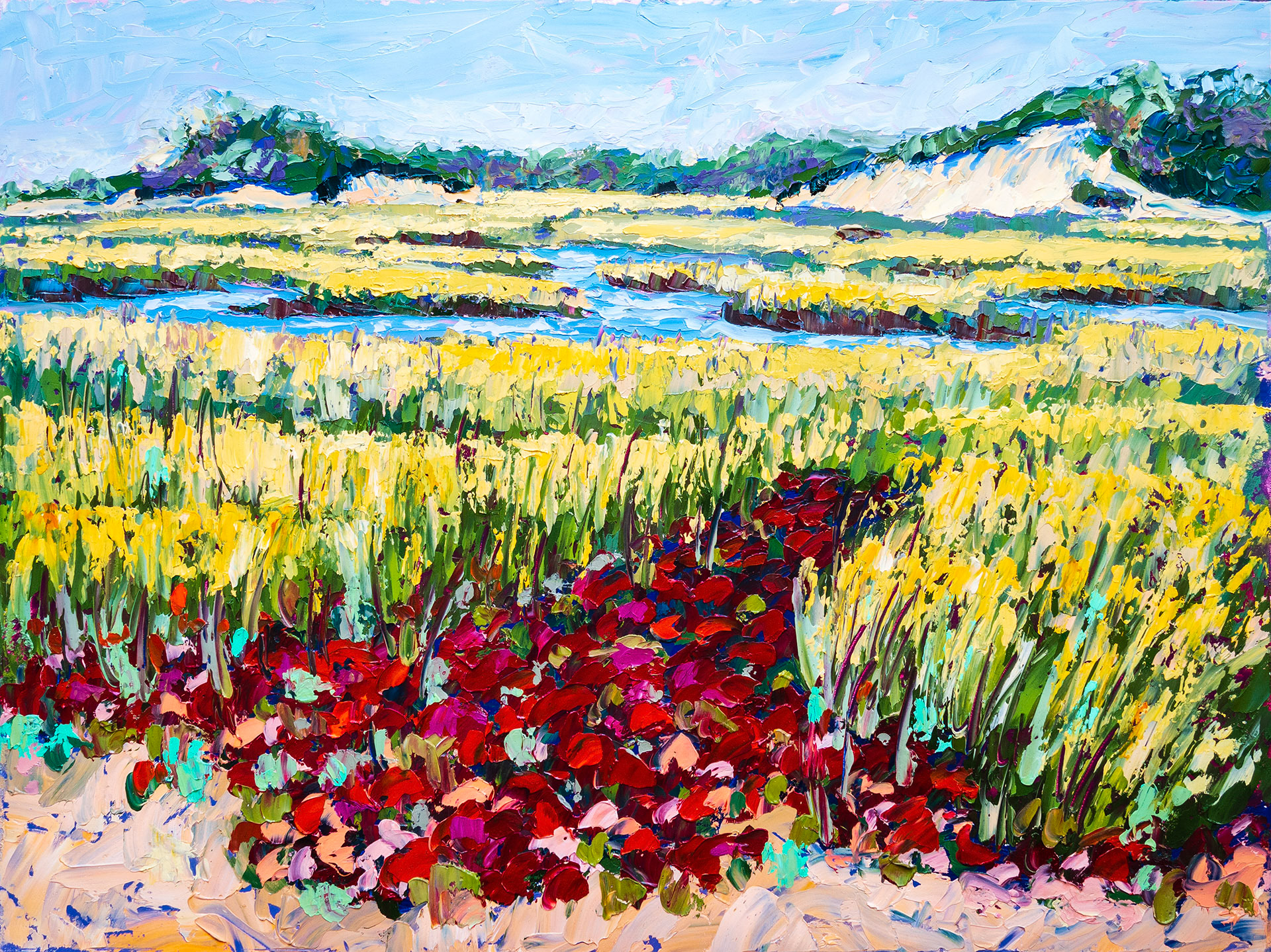 The Moors, Autumn Colors (24" x 18") $600.