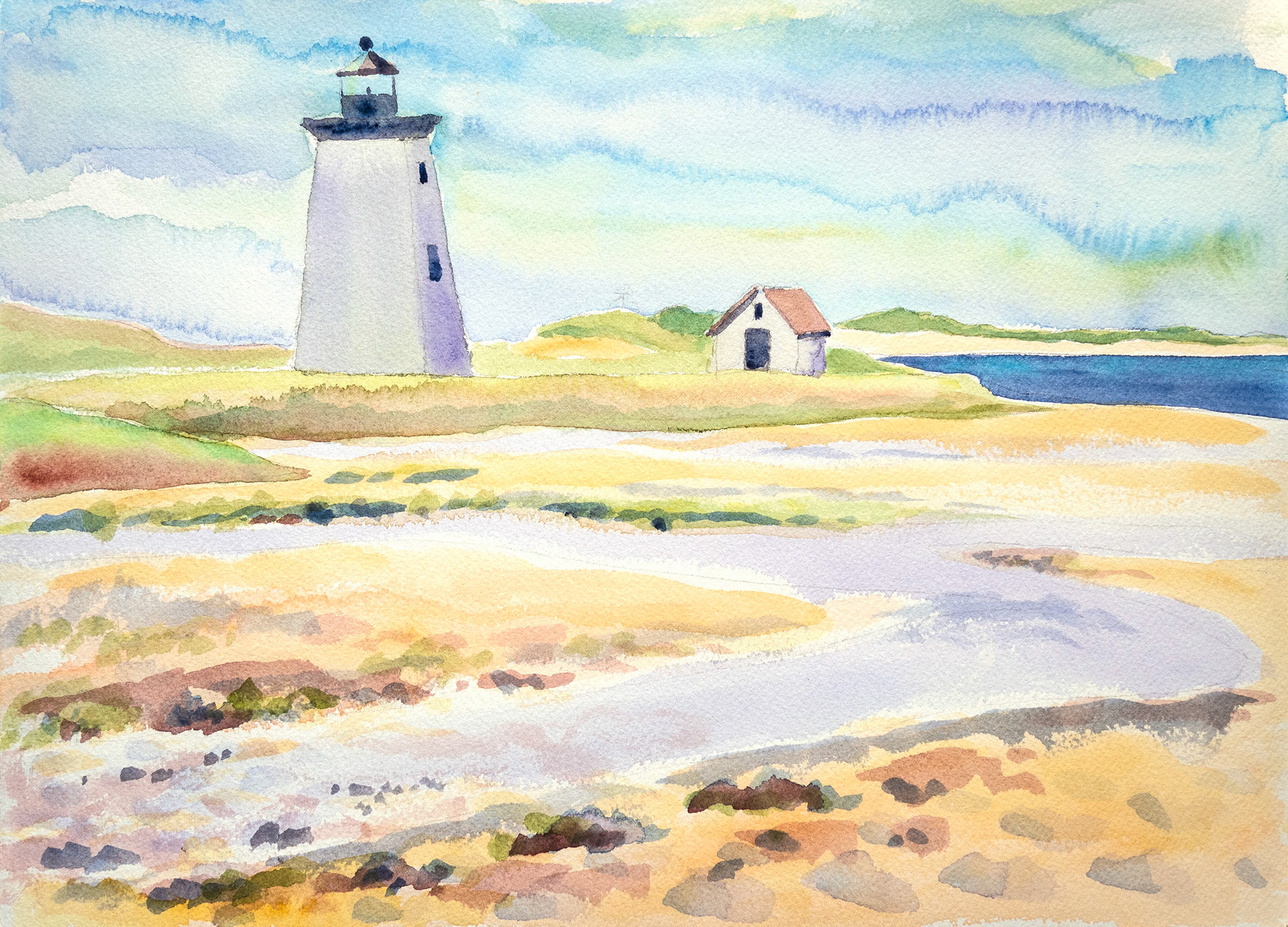 Long Point Light (20" x 16") $210.
